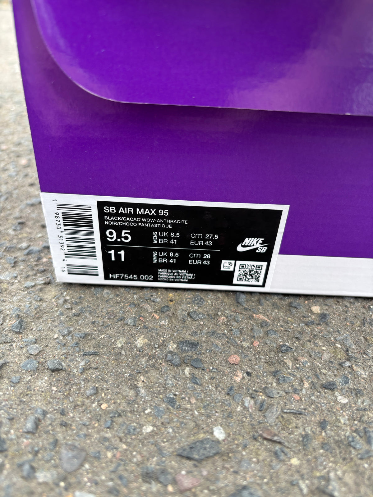 Nike Air Max 95 SB ‘Cacao Wow’ UK8.5