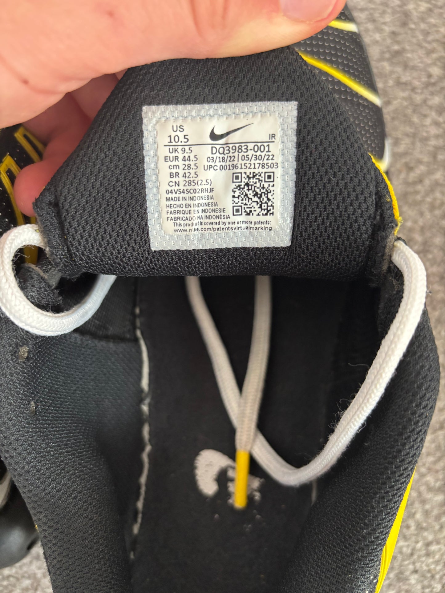 Nike Air Max Plus 'Bumblebee' UK9.5