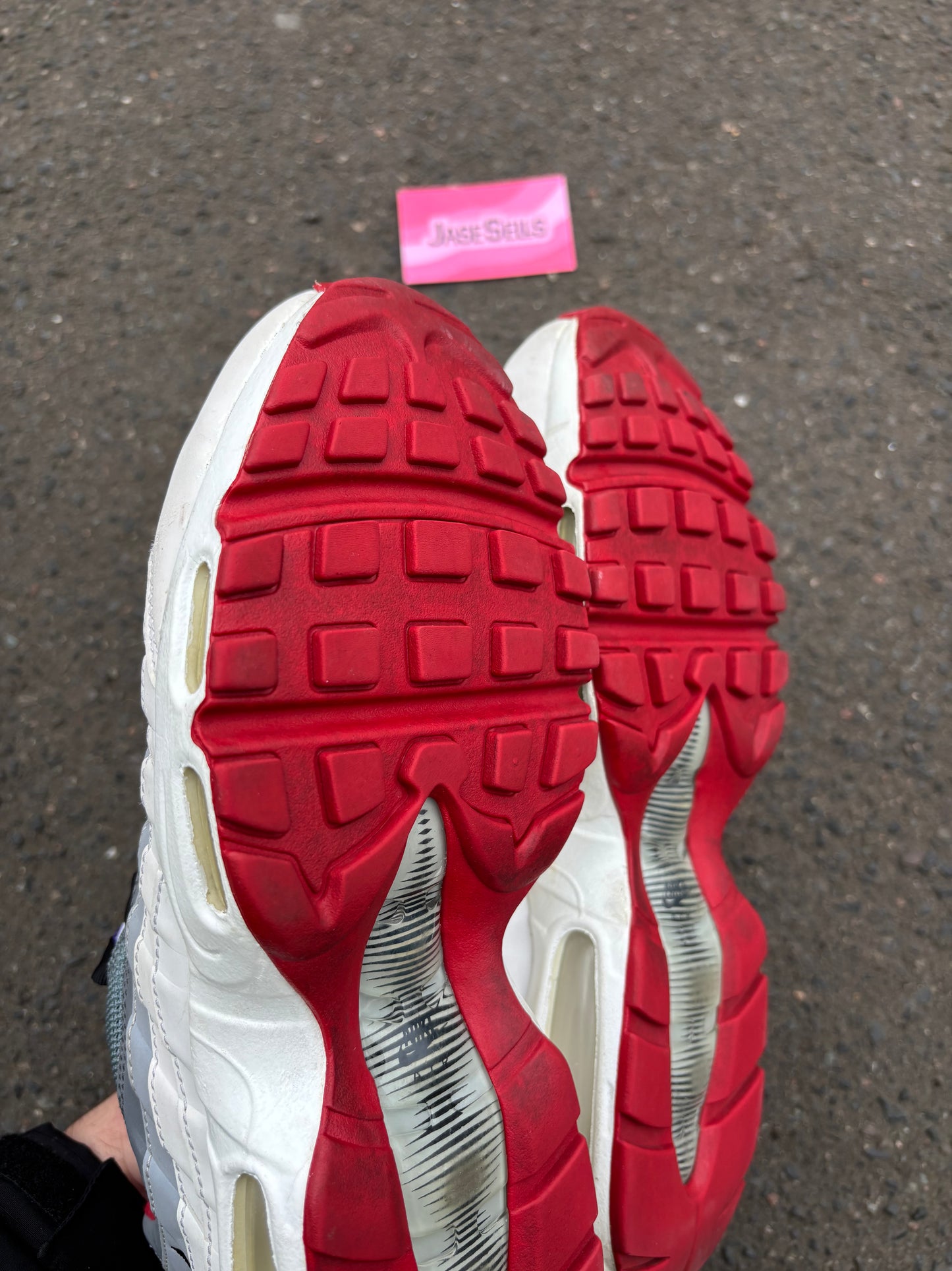 Nike Air Max 95 ID 'Wht/Gry/Red' UK7.5 (2018)