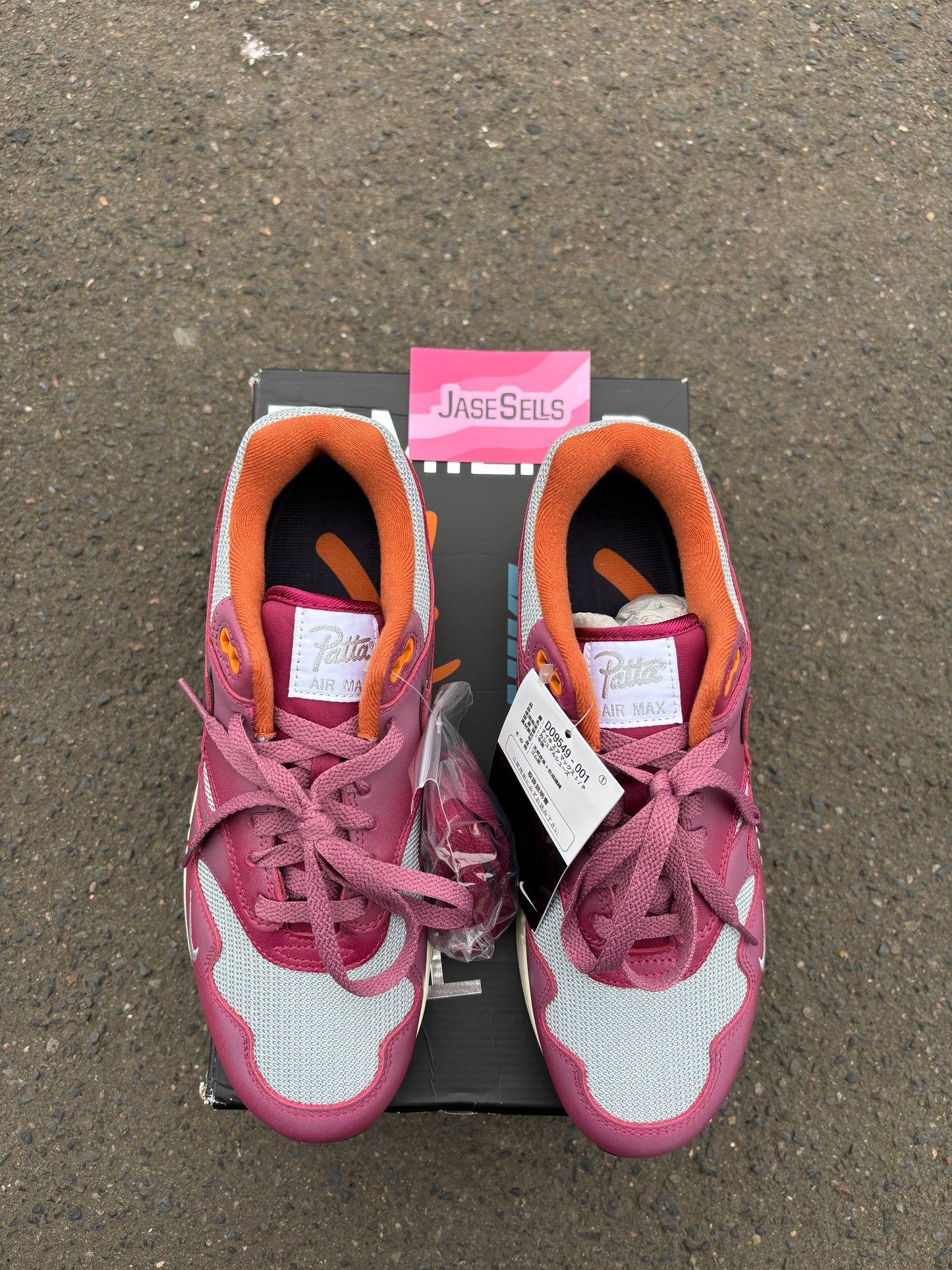 Nike Air Max 1 Patta Waves 'Rush Maroon' UK6.5 BN