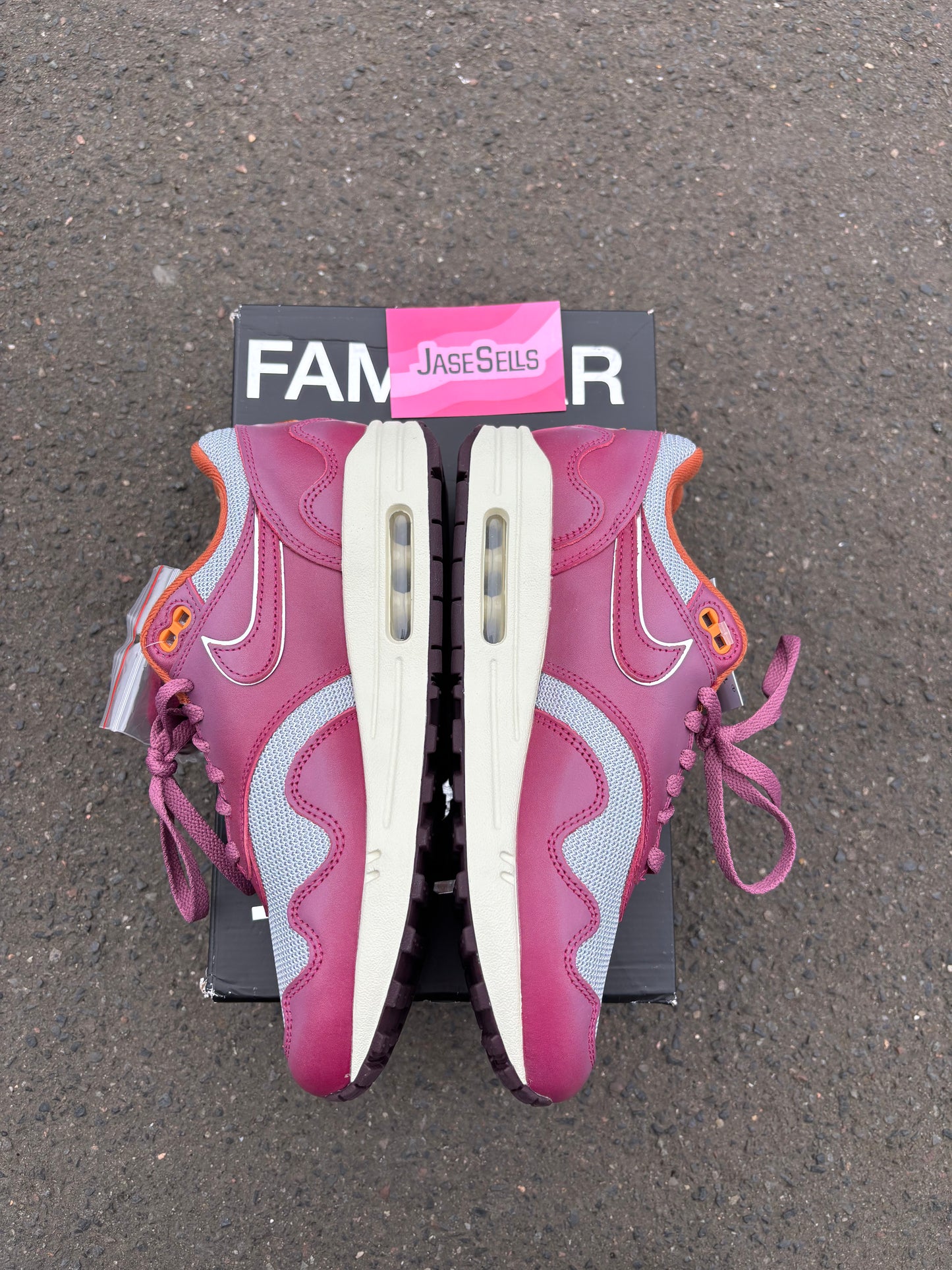 Nike Air Max 1 Patta Waves 'Rush Maroon' UK6.5 BN