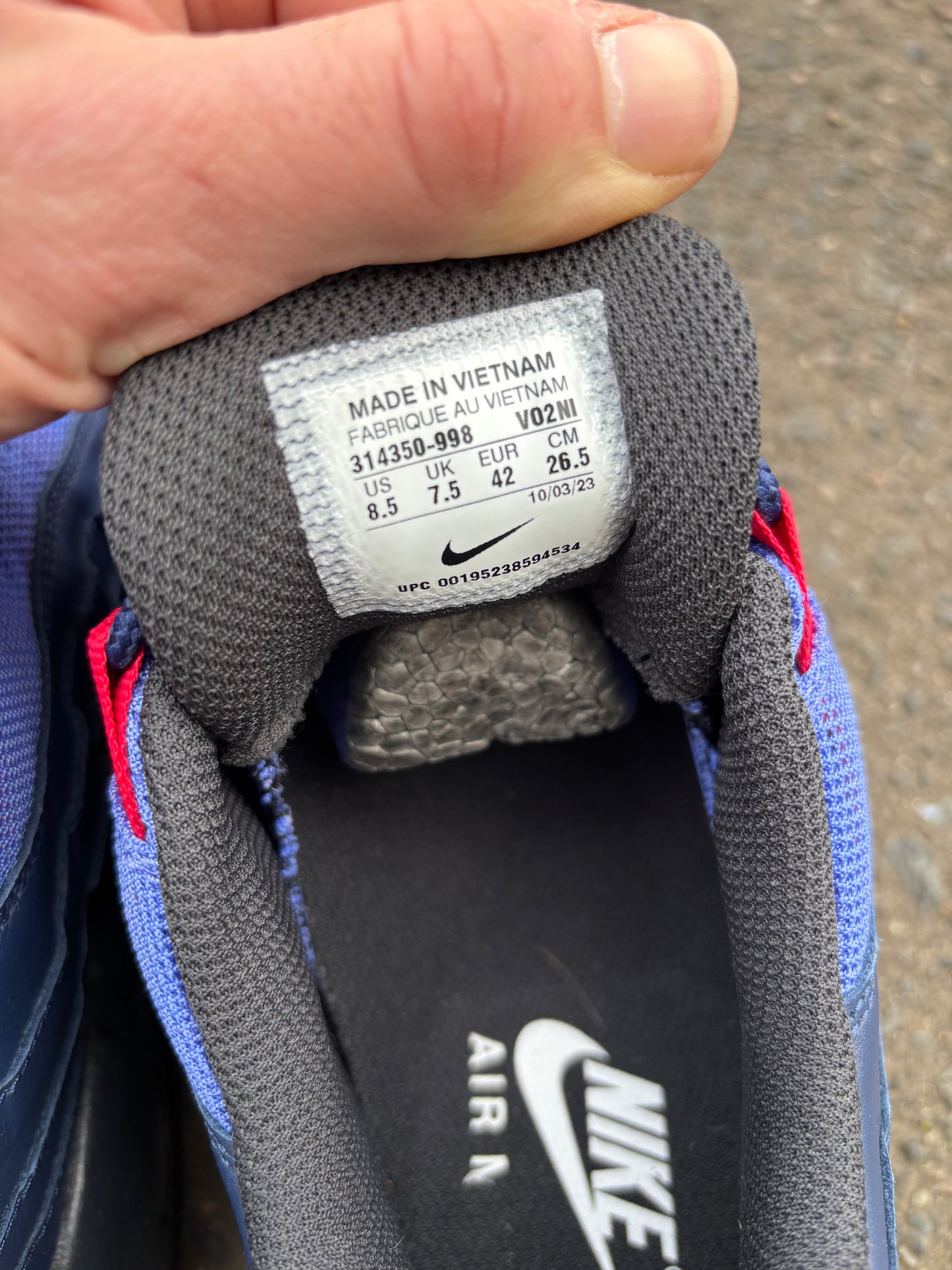 Nike Air Max 95 NBY 'Blue/Navy/Red' UK7.5 (2023)
