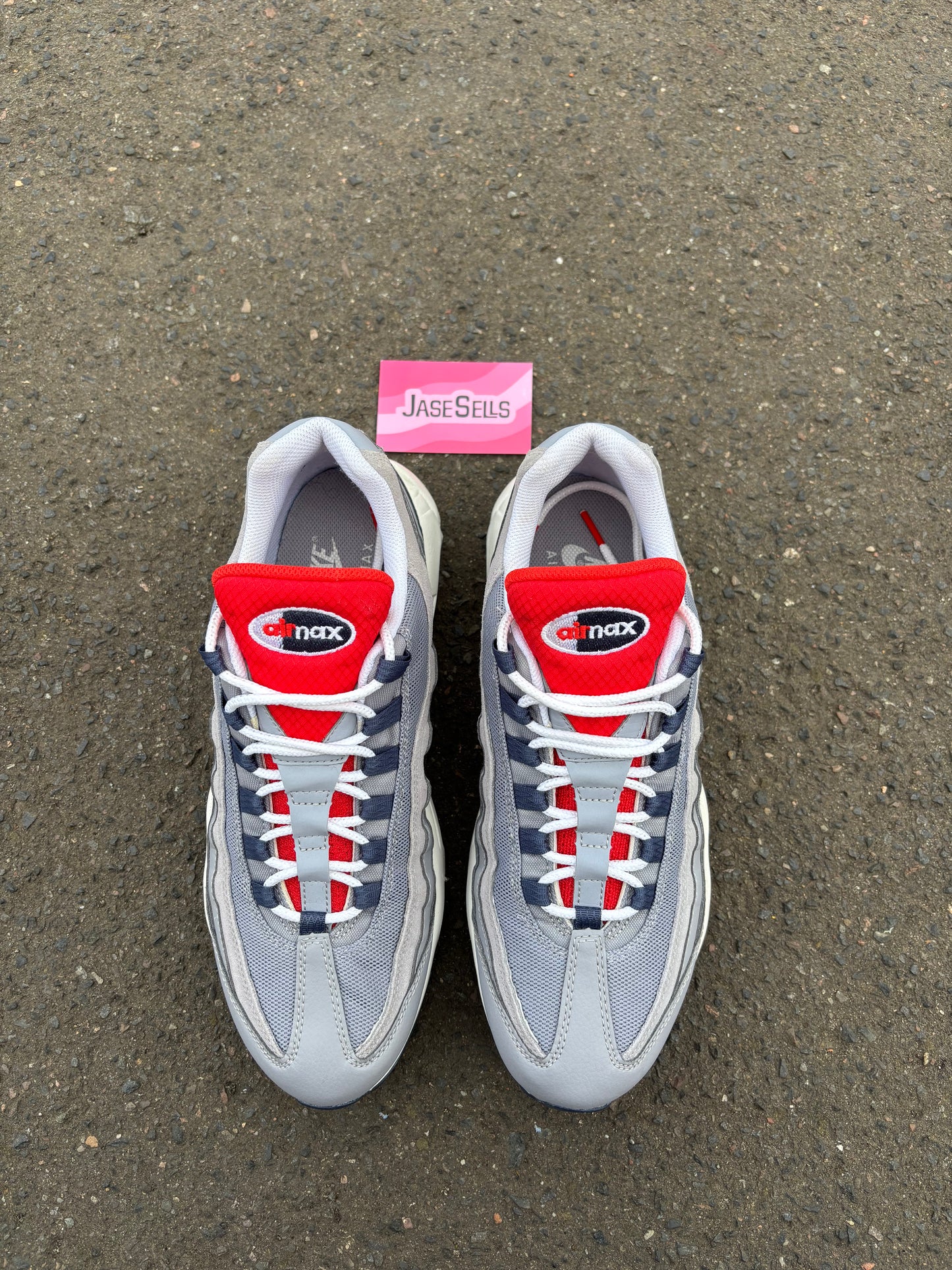 Nike Air Max 95 'Grey/Navy/Crimson' UK9