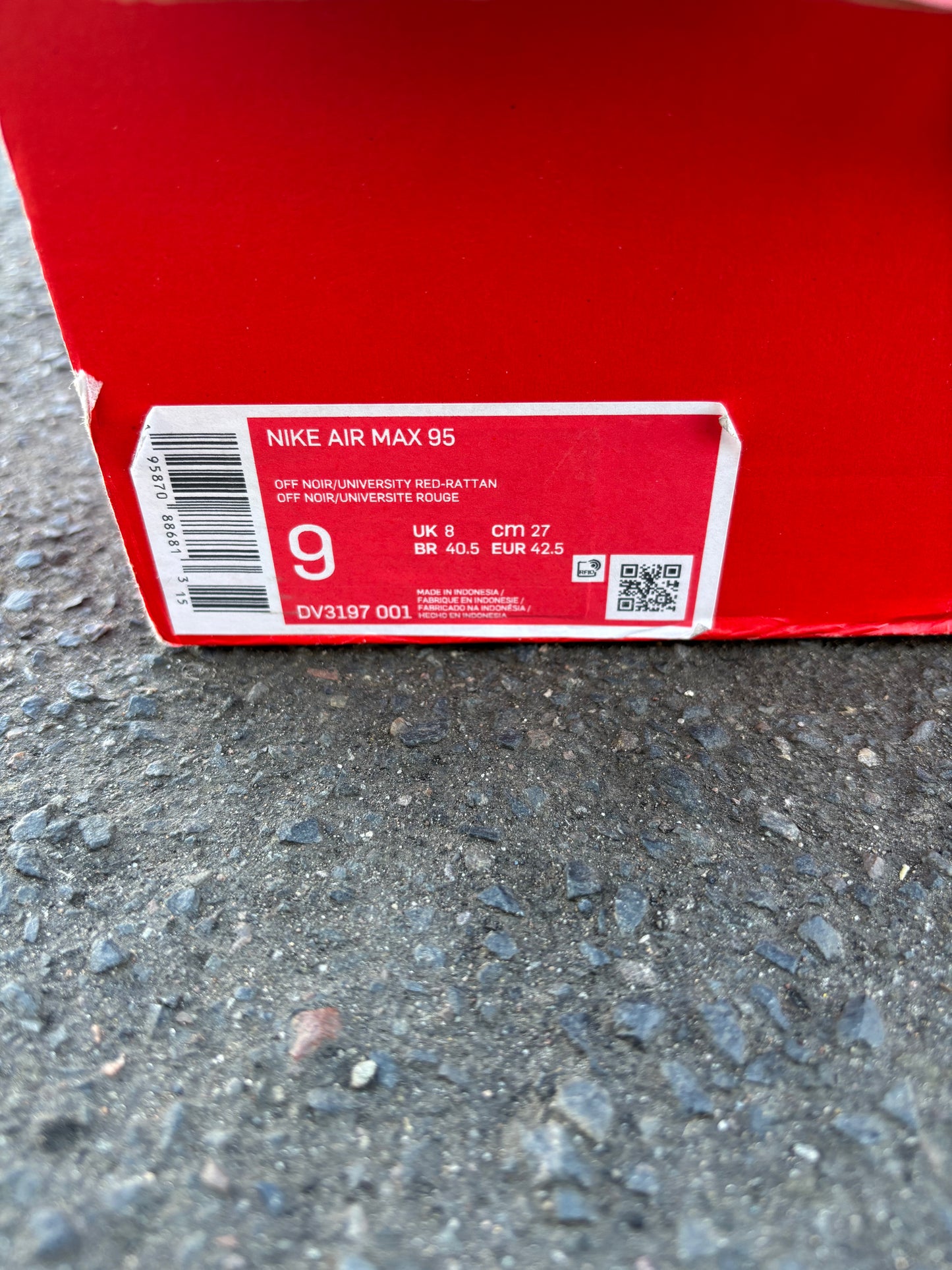 Nike Air Max 95 'Off Noir/Limestone' UK8