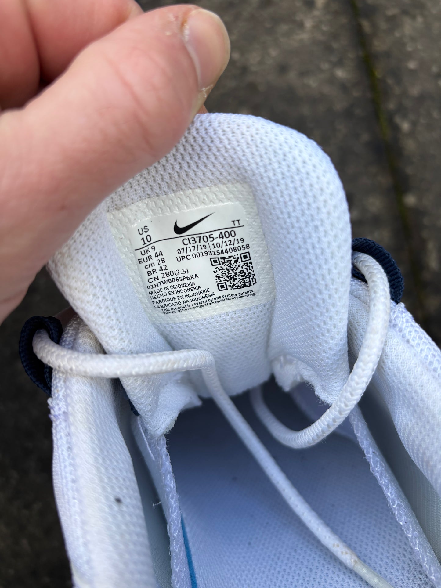 Nike Air Max 95 'White/Midnight Navy' UK9