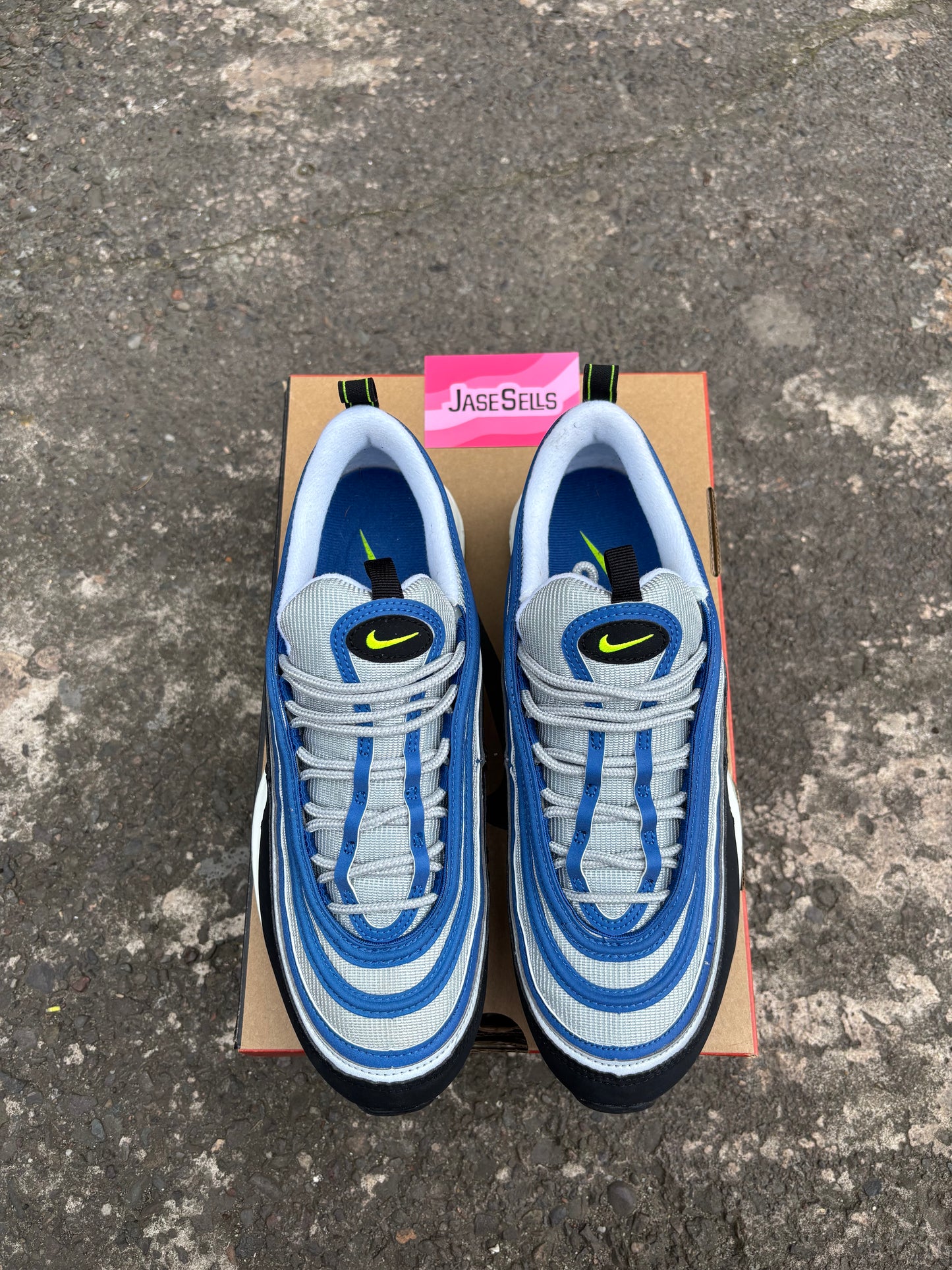 Nike Air Max 97 'Atlantic Blue/Voltage Yellow' UK9 (wmns 11.5)