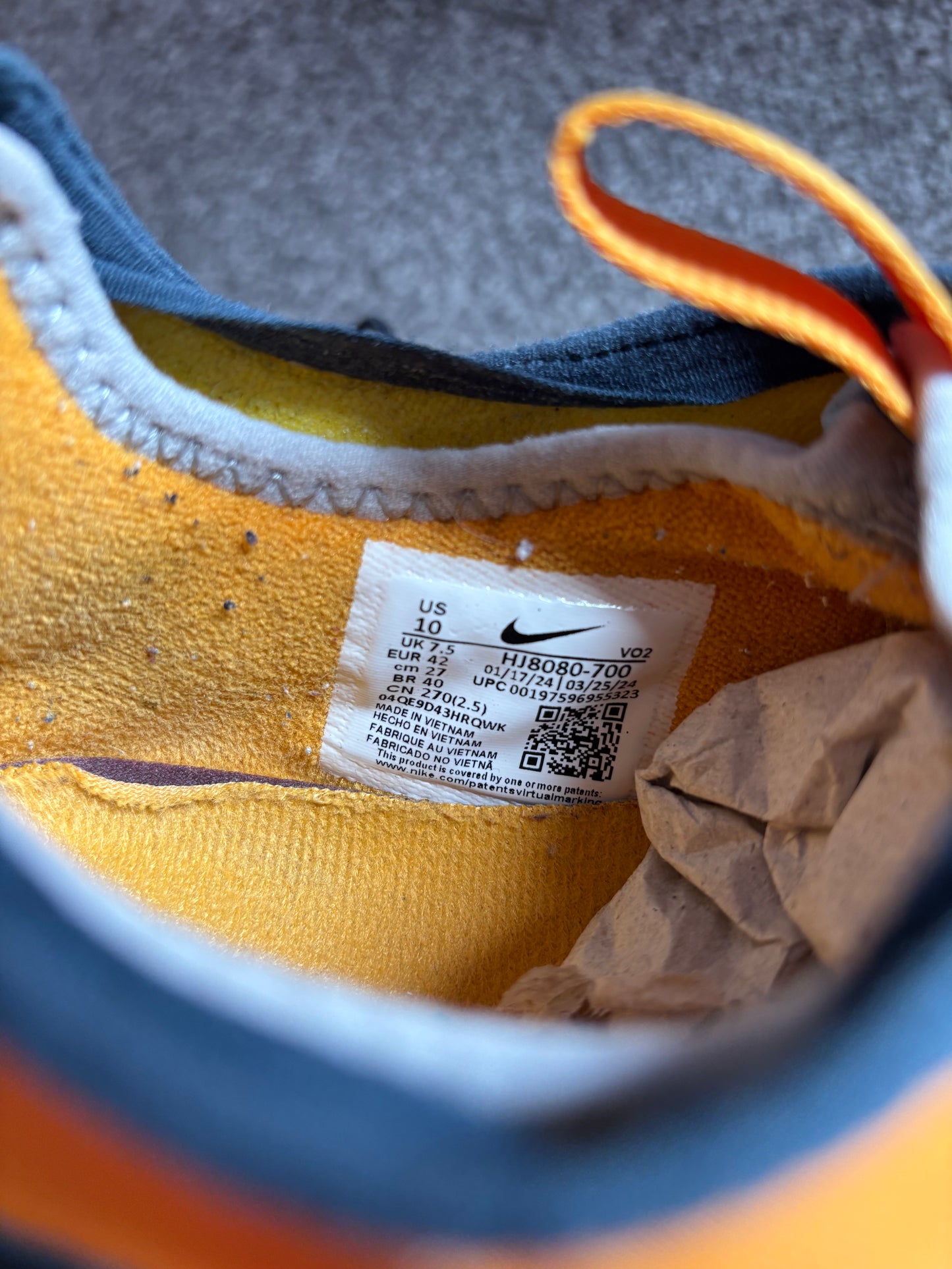 Nike Air Max Sunder 'Canyon Gold/Deep Ocean' UK7.5