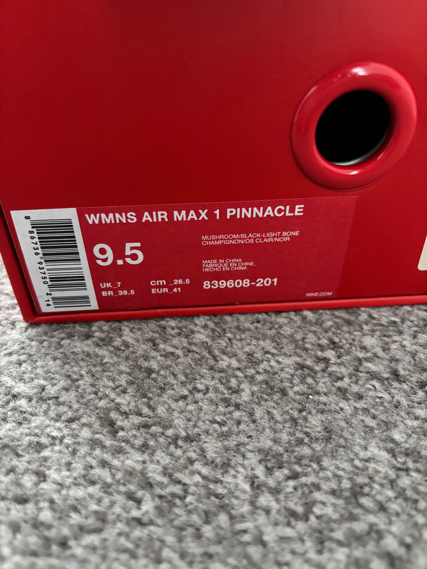 Nike Air Max 1 'Pinnacle Mushroom' UK7