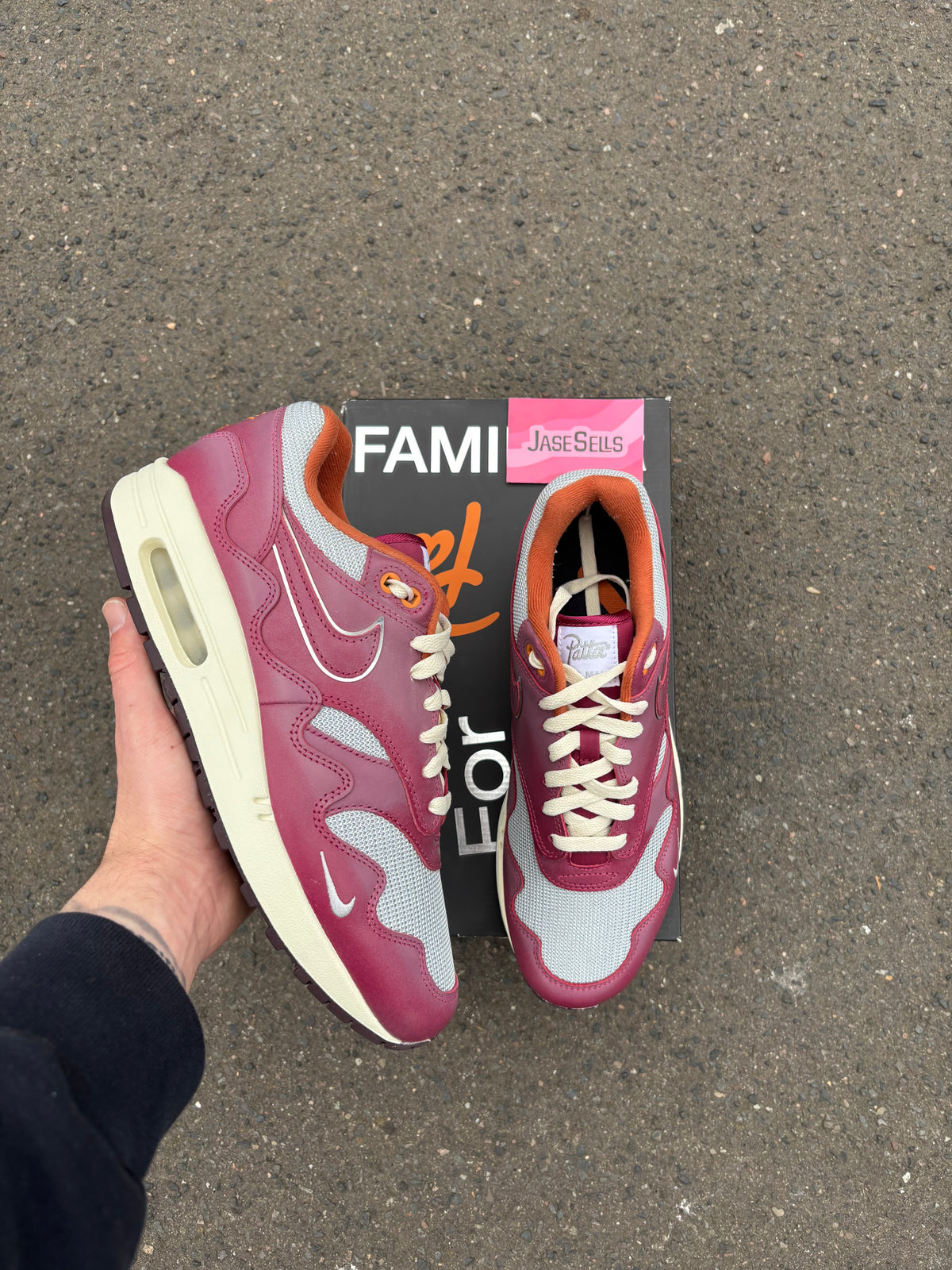 Nike Air Max 1/Patta waves ‘maroon’ UK8
