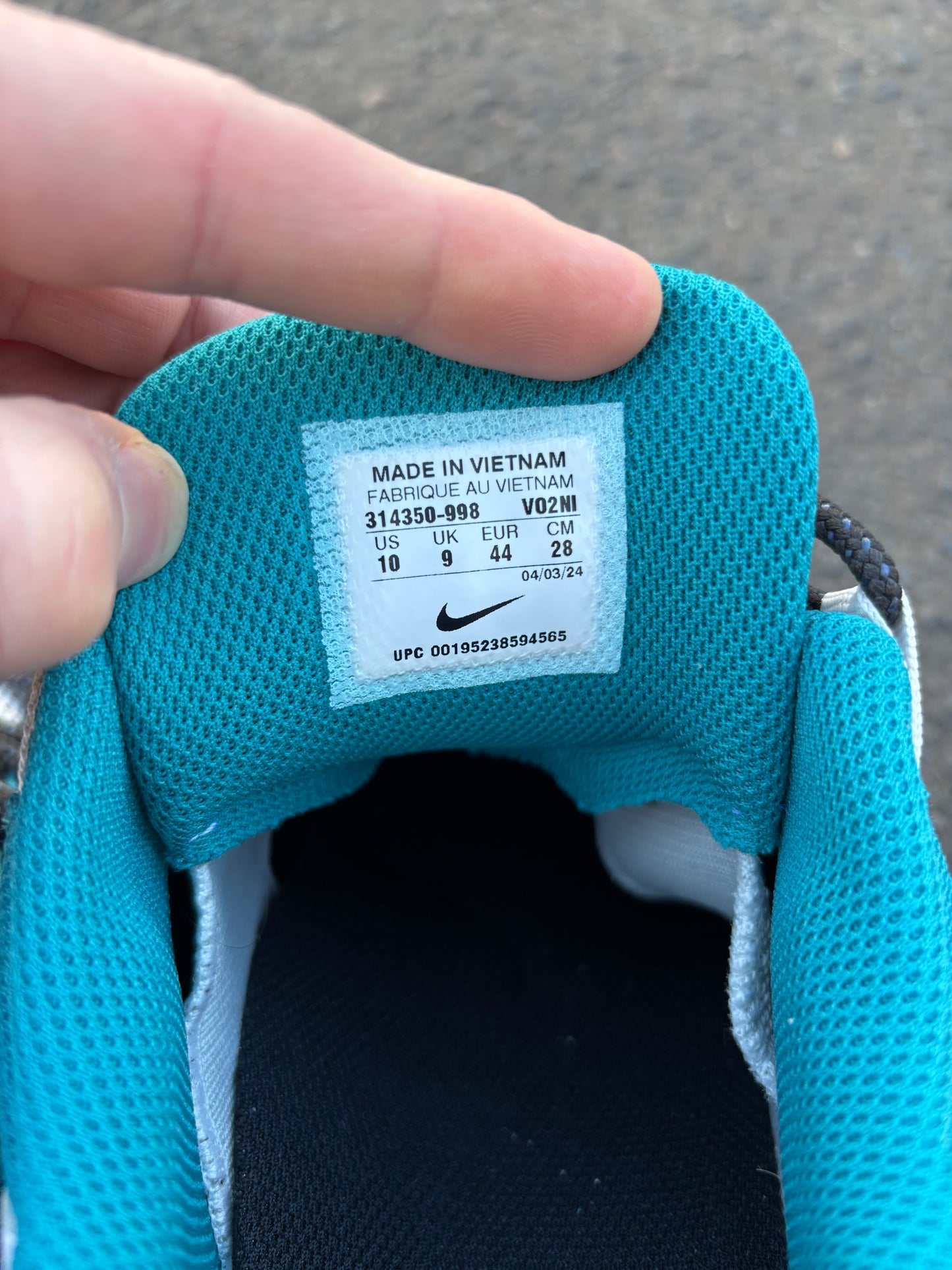 Nike Air Max 95 NBY ‘White/Teal/Navy’ UK9 (2024)