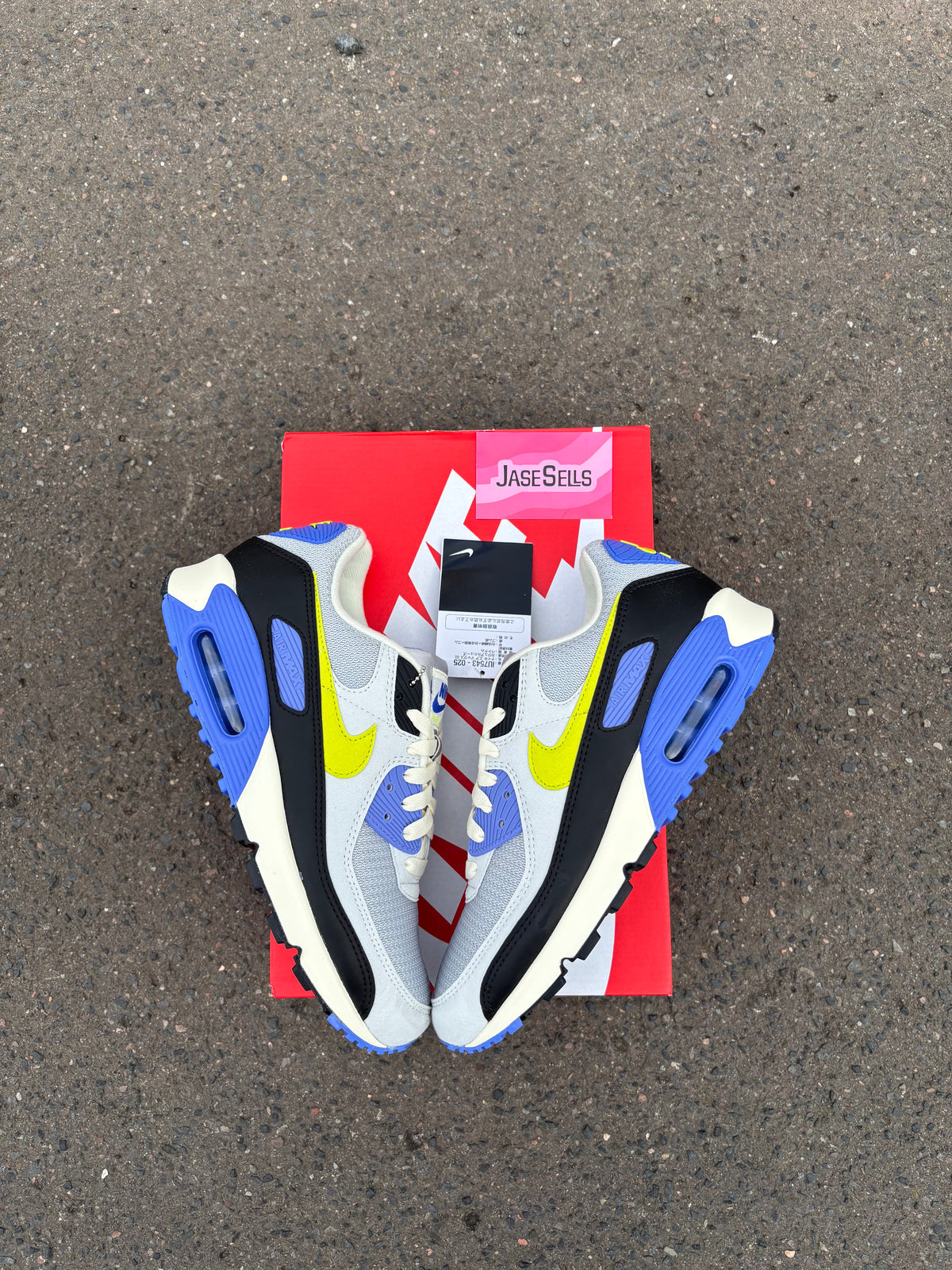 Nike Air Max 90 ‘Photon Dust/Cyber Blue’ UK8.5 BN