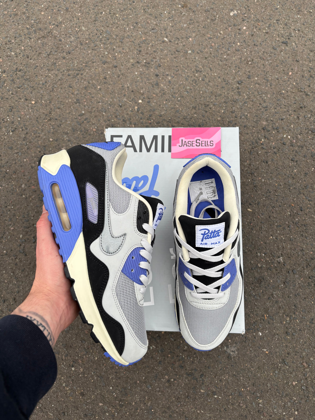 Nike Air Max 90/ Patta Waves ‘Sapphire’ UK8