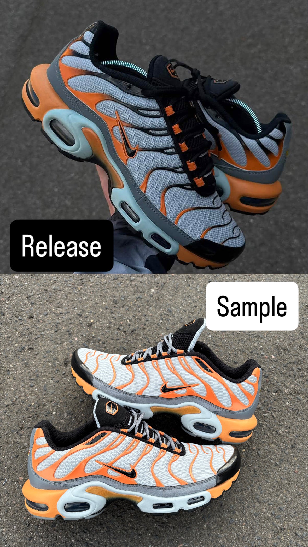 Nike air max plus ‘Hot Curry’ UNRELEASED SAMPLE UK8