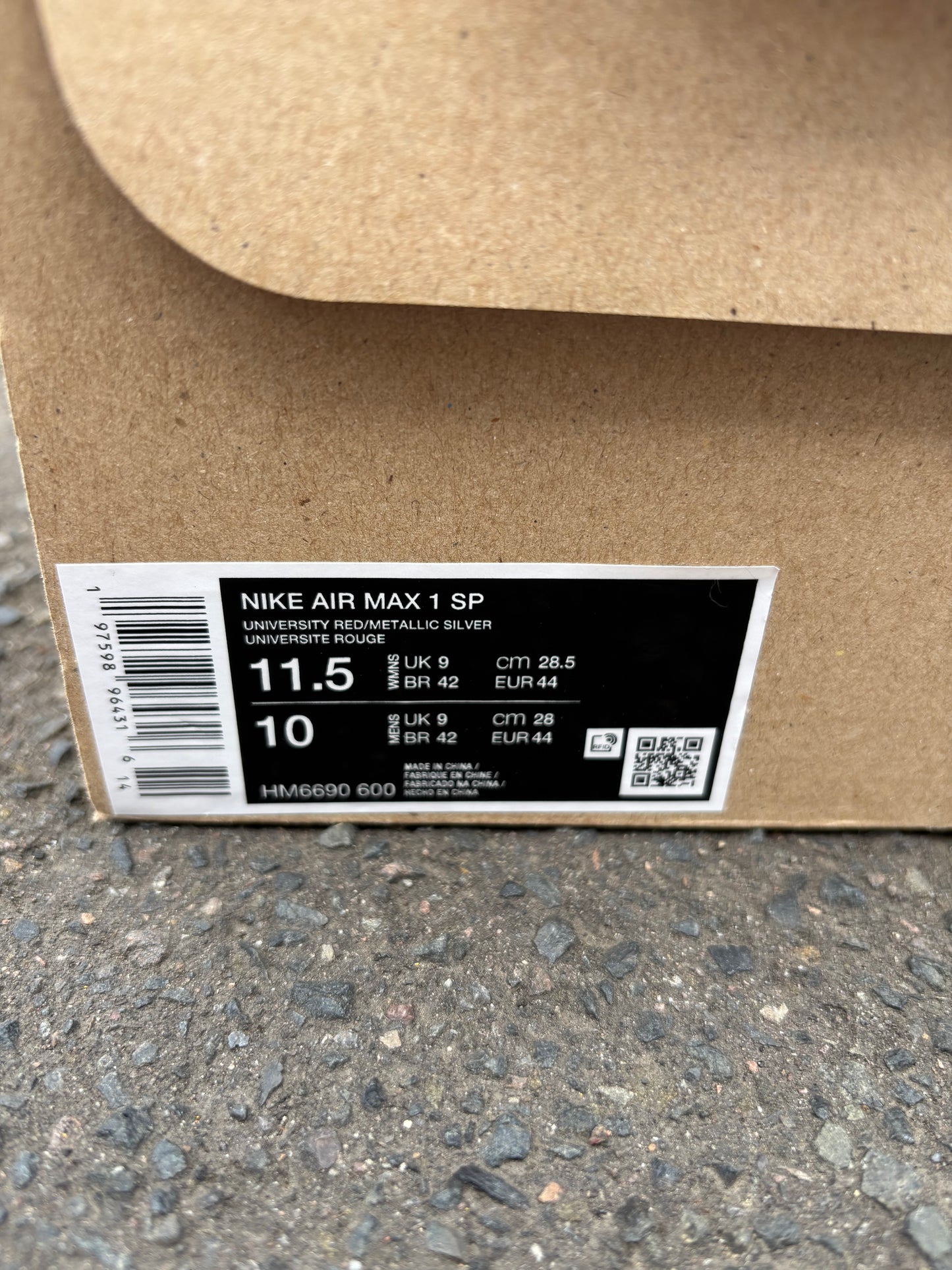 Nike Air Max 1/Jacquemus 'Mystic Red' UK9W