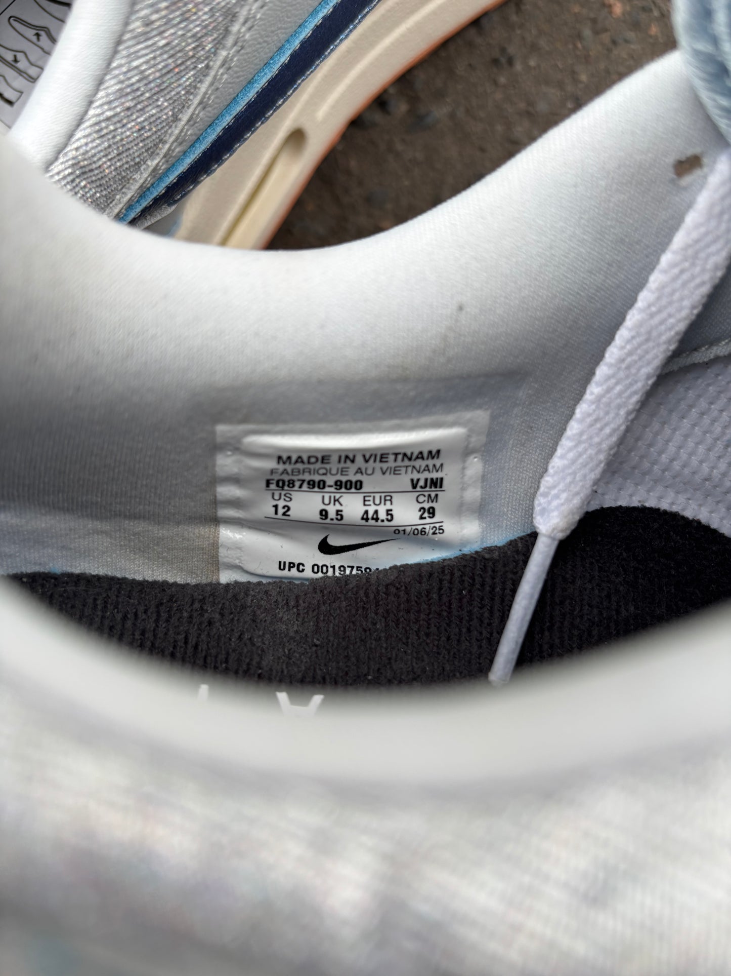 Nike Air Max 1 NBY ‘Baby Blue/Silver’ UK9.5 (2025)
