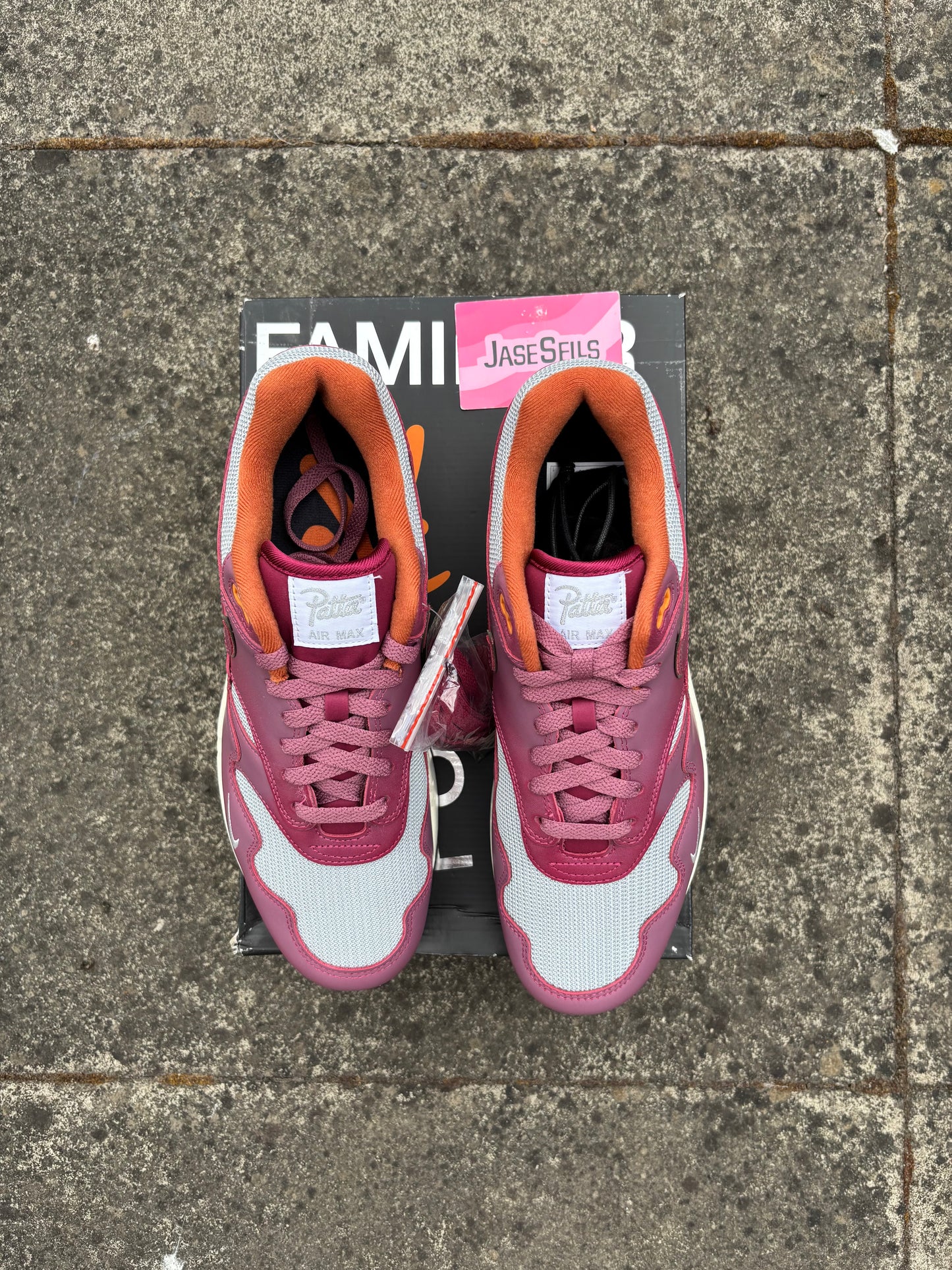 Nike Air Max 1/ Patta Waves ‘Maroon’ UK9 BN