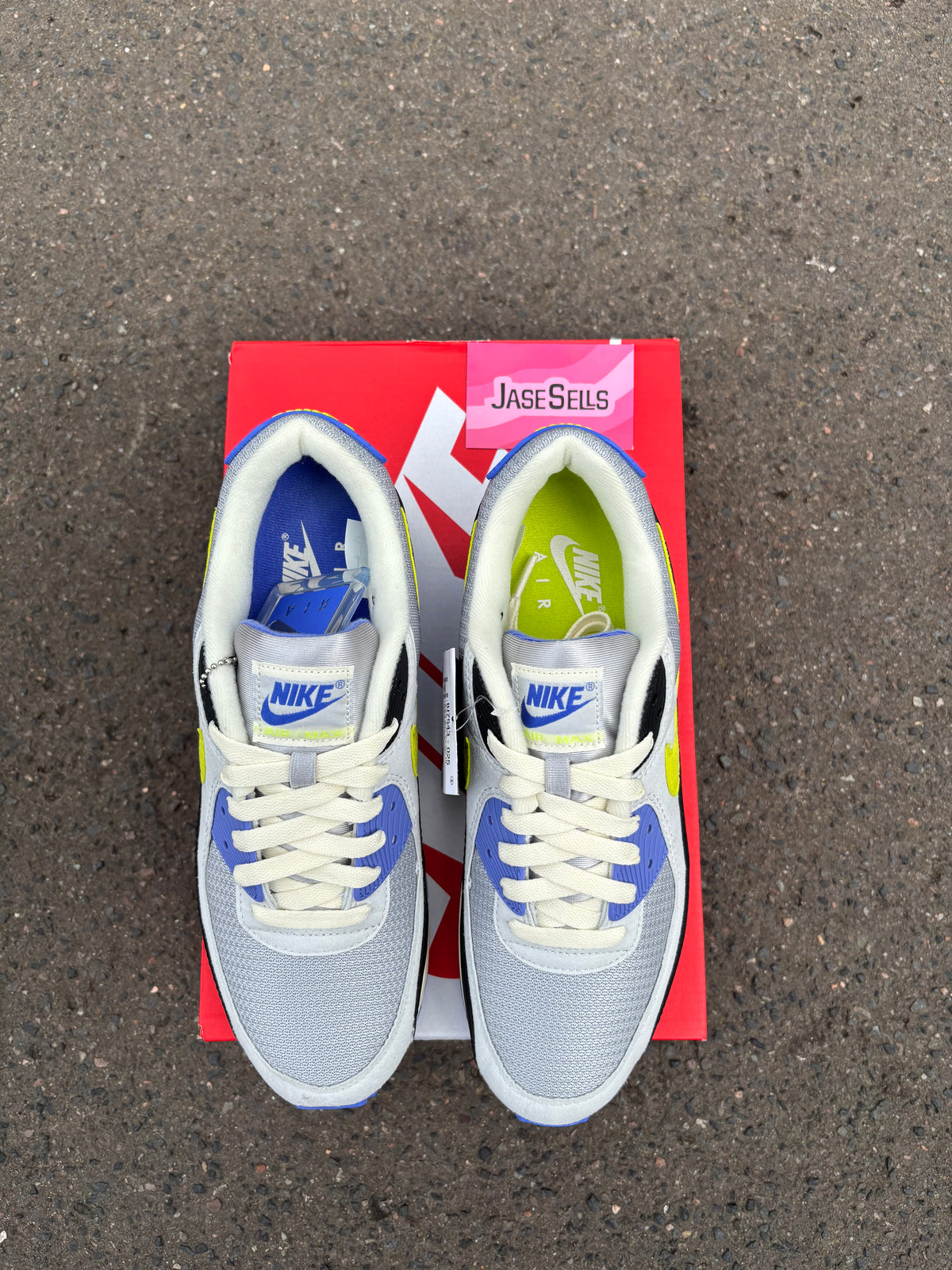 Nike Air Max 90 ‘Photon Dust/Cyber Blue’ UK8.5 BN
