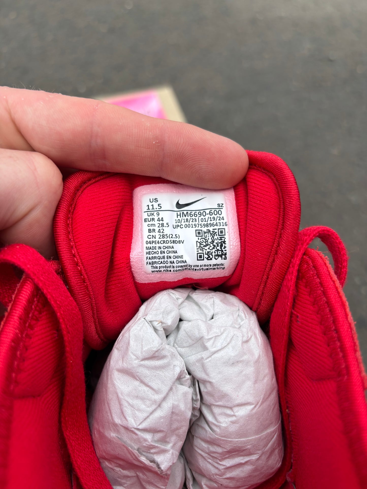 Nike Air Max 1/Jacquemus 'Mystic Red' UK9W