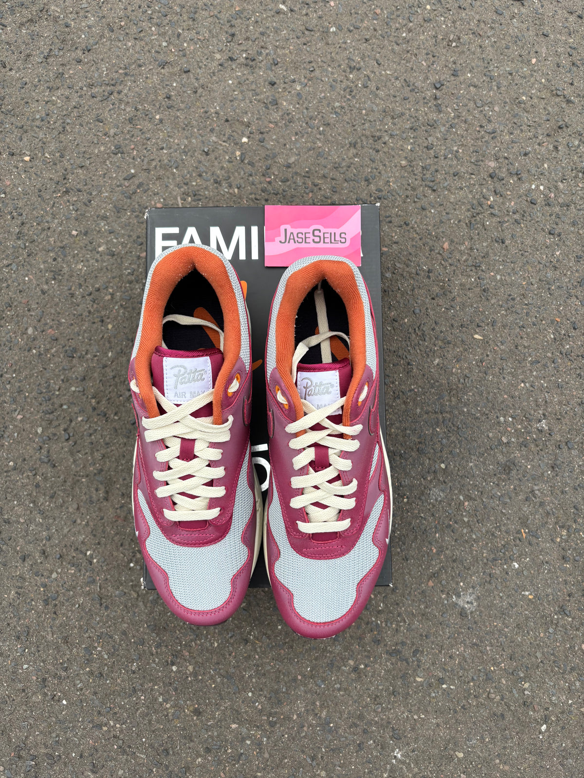 Nike Air Max 1/Patta waves ‘maroon’ UK8