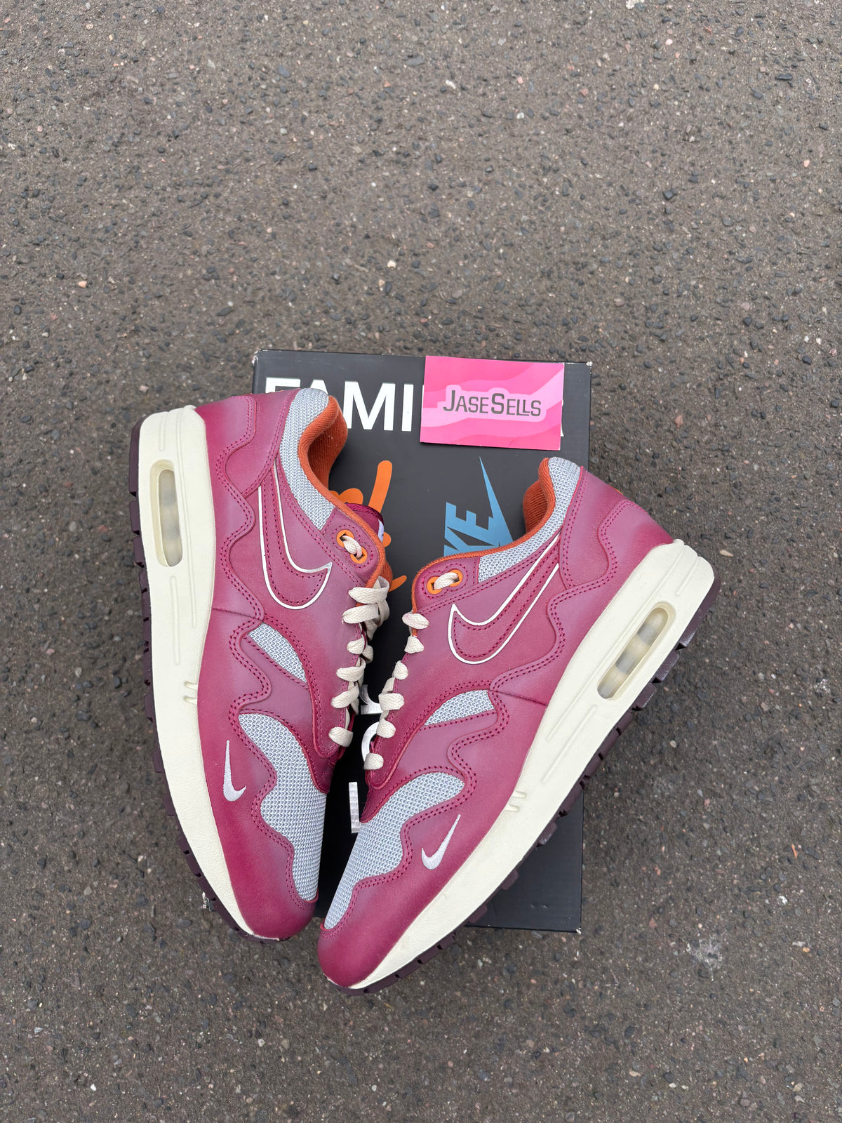 Nike Air Max 1/Patta waves ‘maroon’ UK8