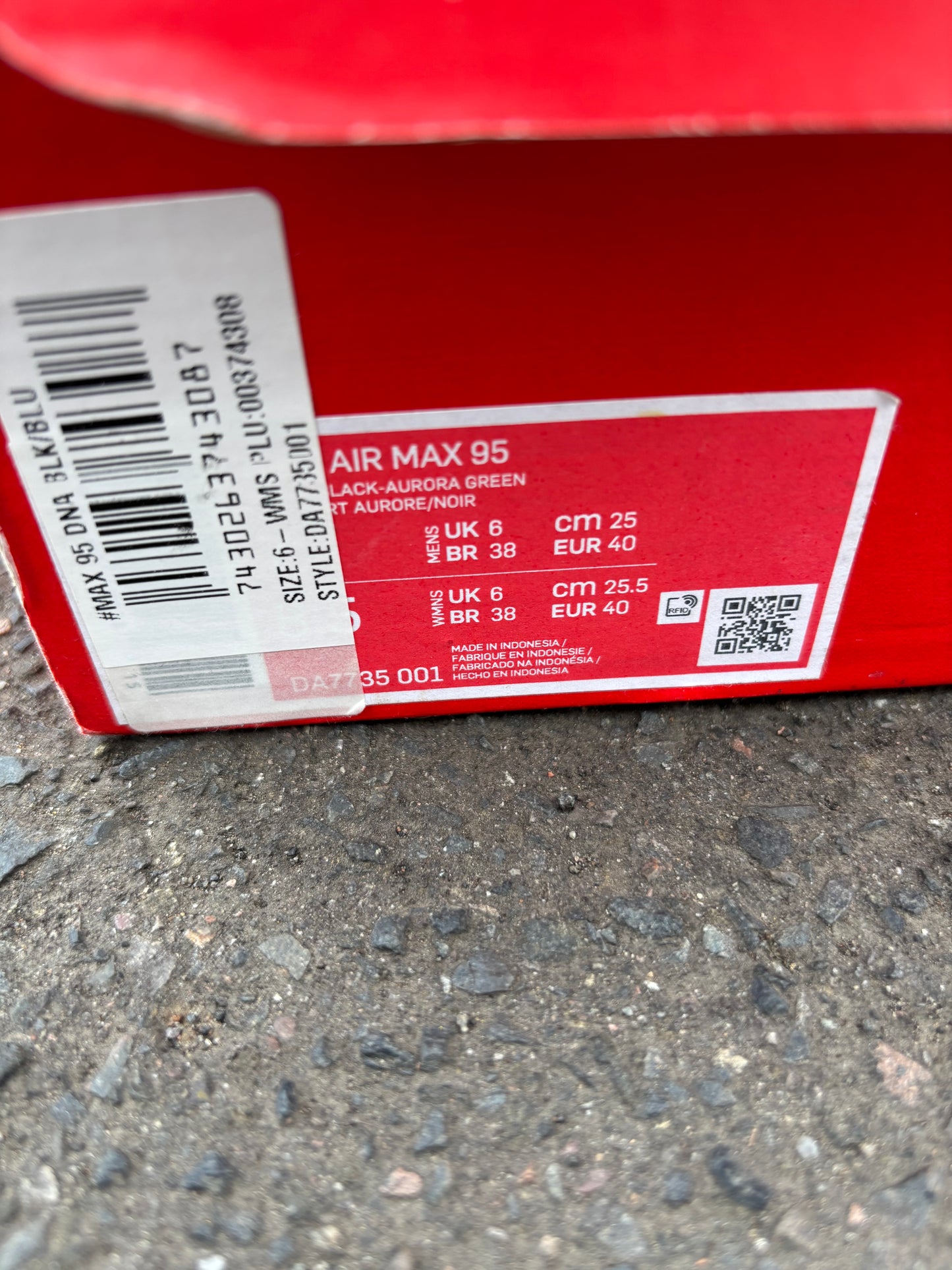 Nike Air Max 95 ‘X-Ray Black’ UK6