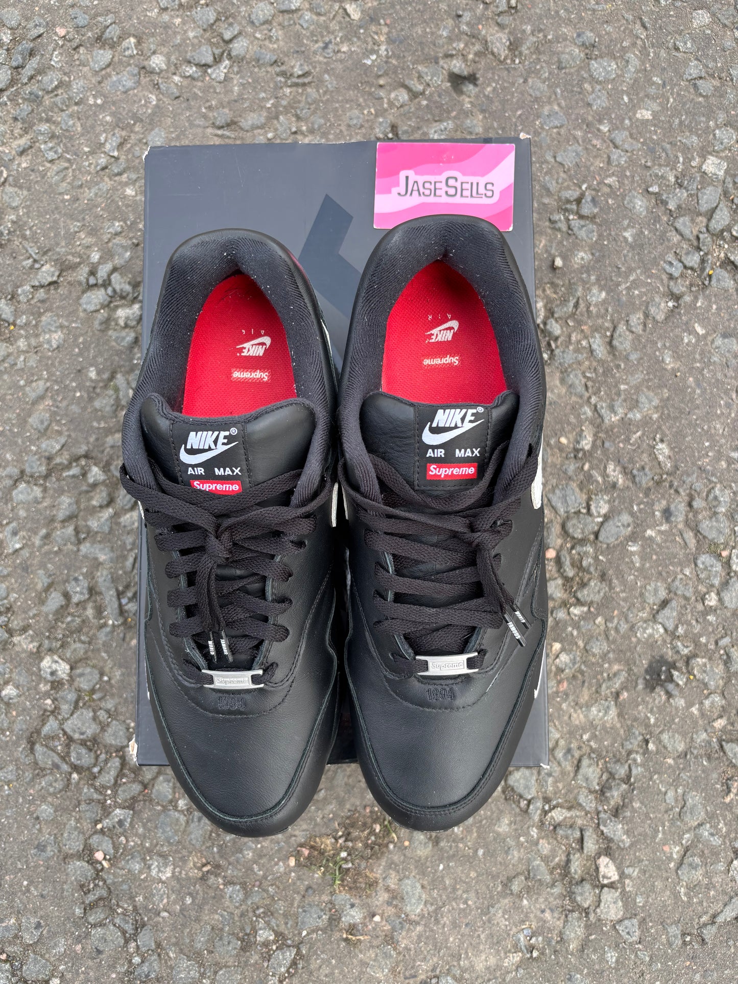Nike Air Max 1/Supreme ‘Black’ UK11 (2024)