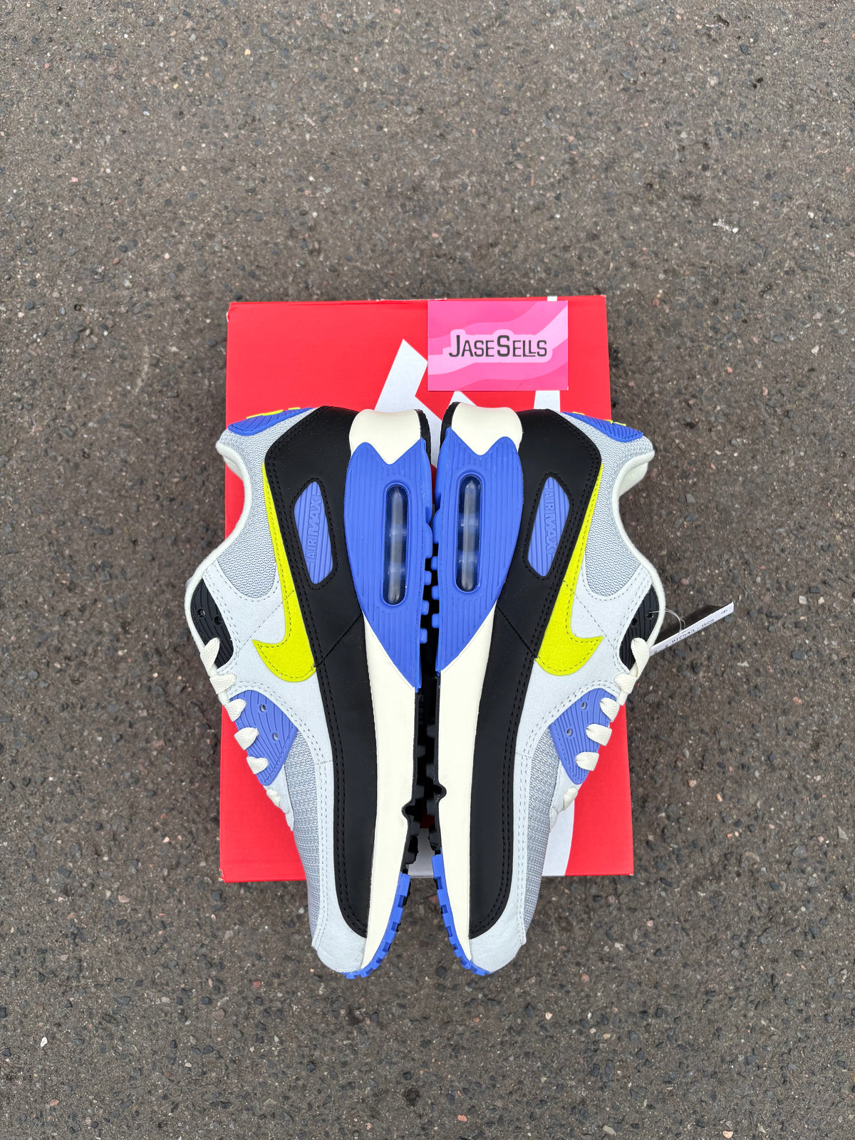 Nike Air Max 90 ‘Photon Dust/Cyber Blue’ UK8.5 BN