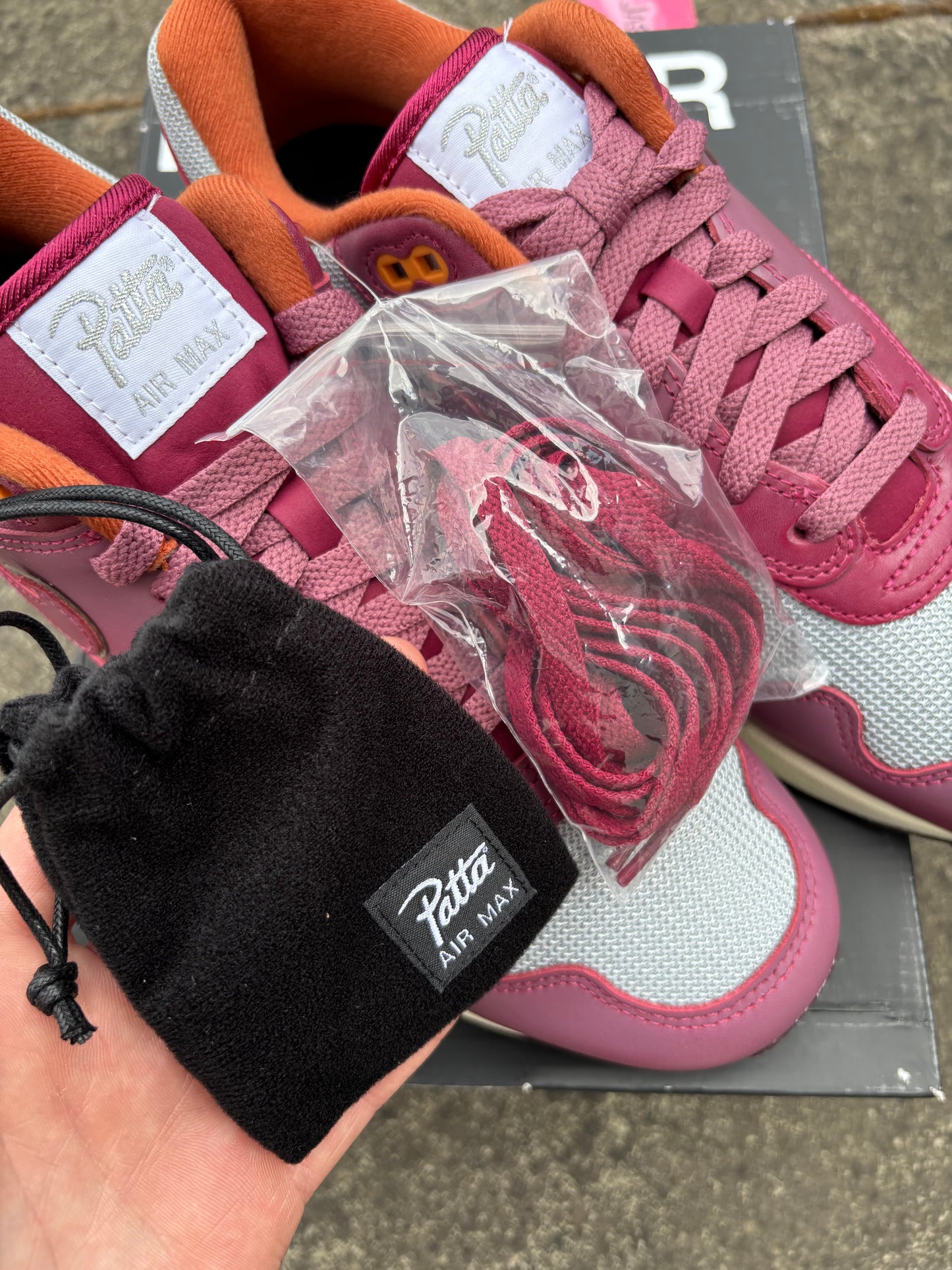 Nike Air Max 1/ Patta Waves ‘Maroon’ UK9 BN