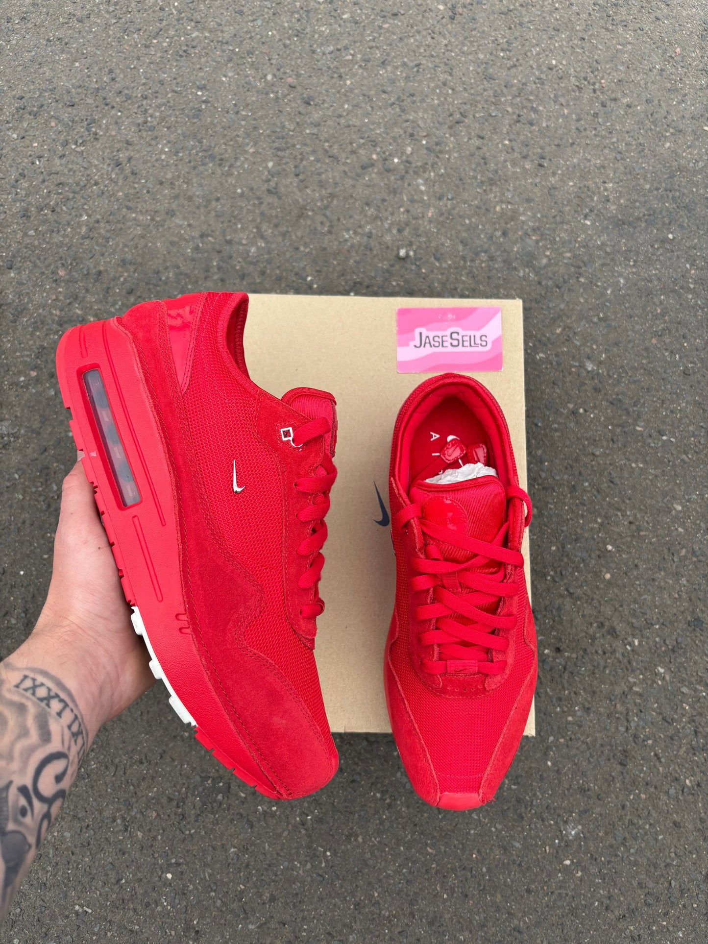 Nike Air Max 1/Jacquemus 'Mystic Red' UK9W