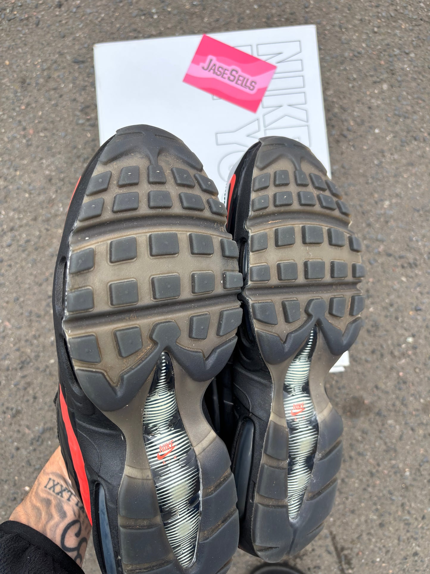 Nike Air Max 95 ID Heron Preston 'Orange/Black' UK8.5