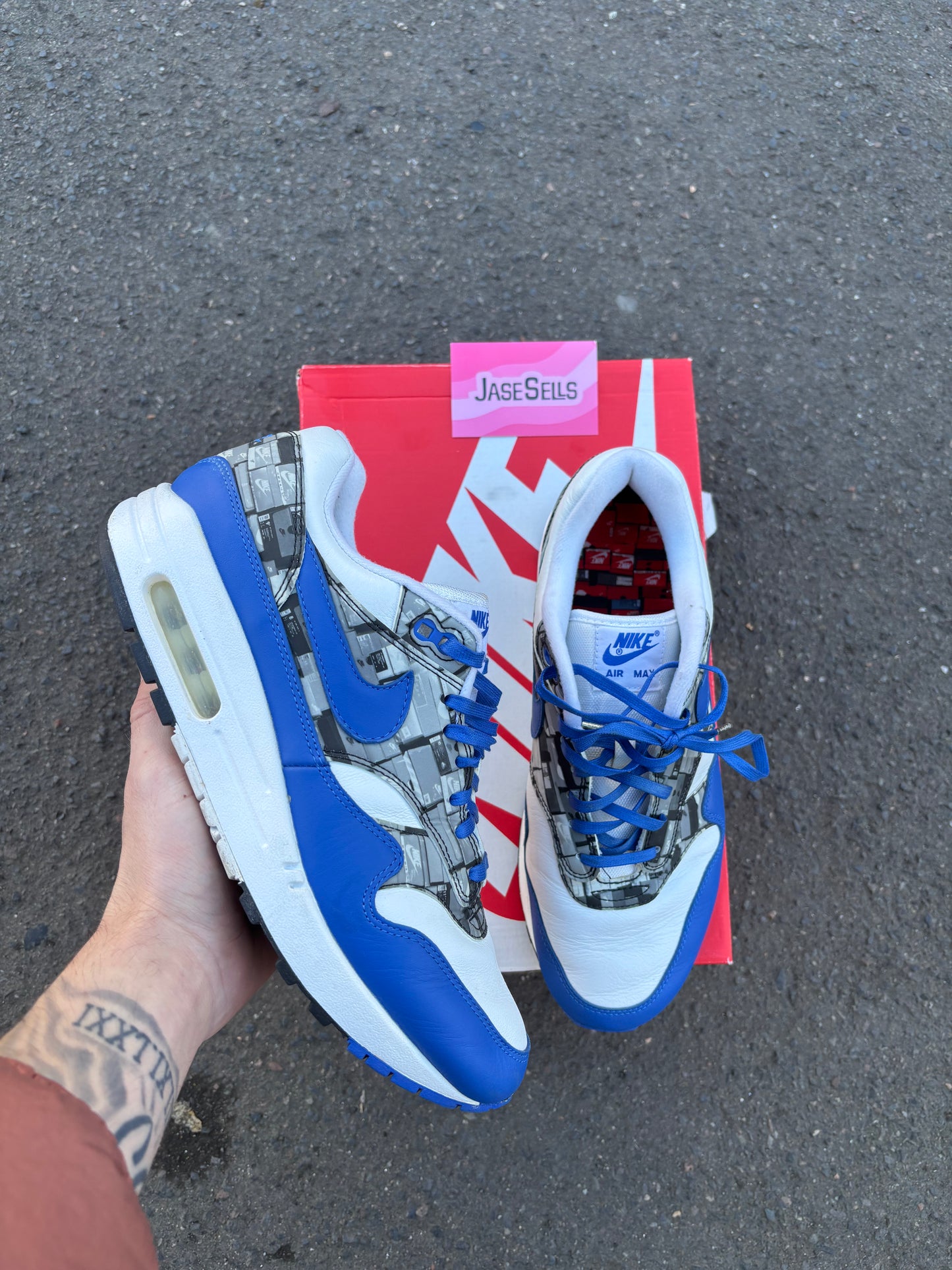 Nike Air Max 1 ATMOS 'Royal Blue' UK8