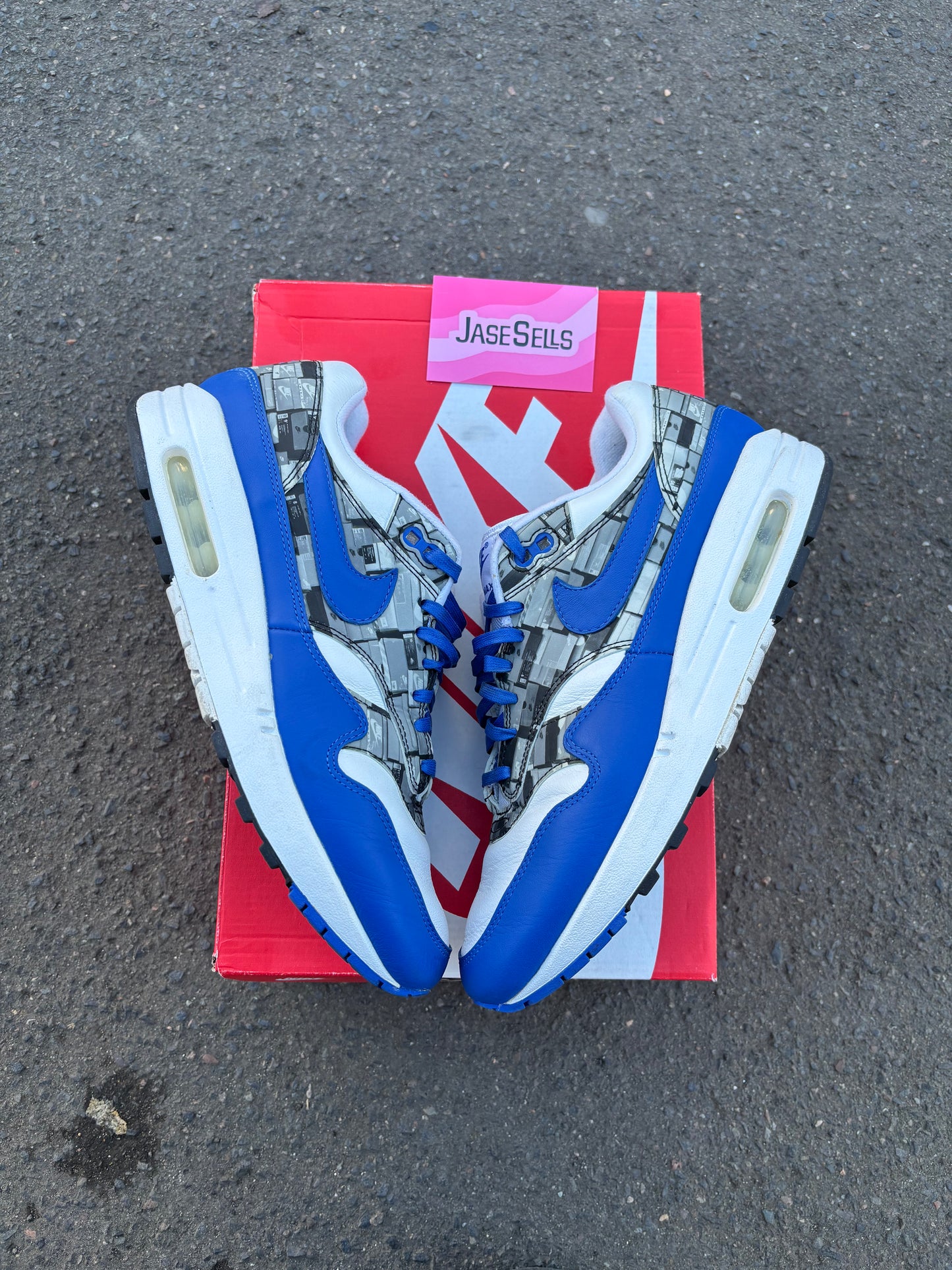 Nike Air Max 1 ATMOS 'Royal Blue' UK8