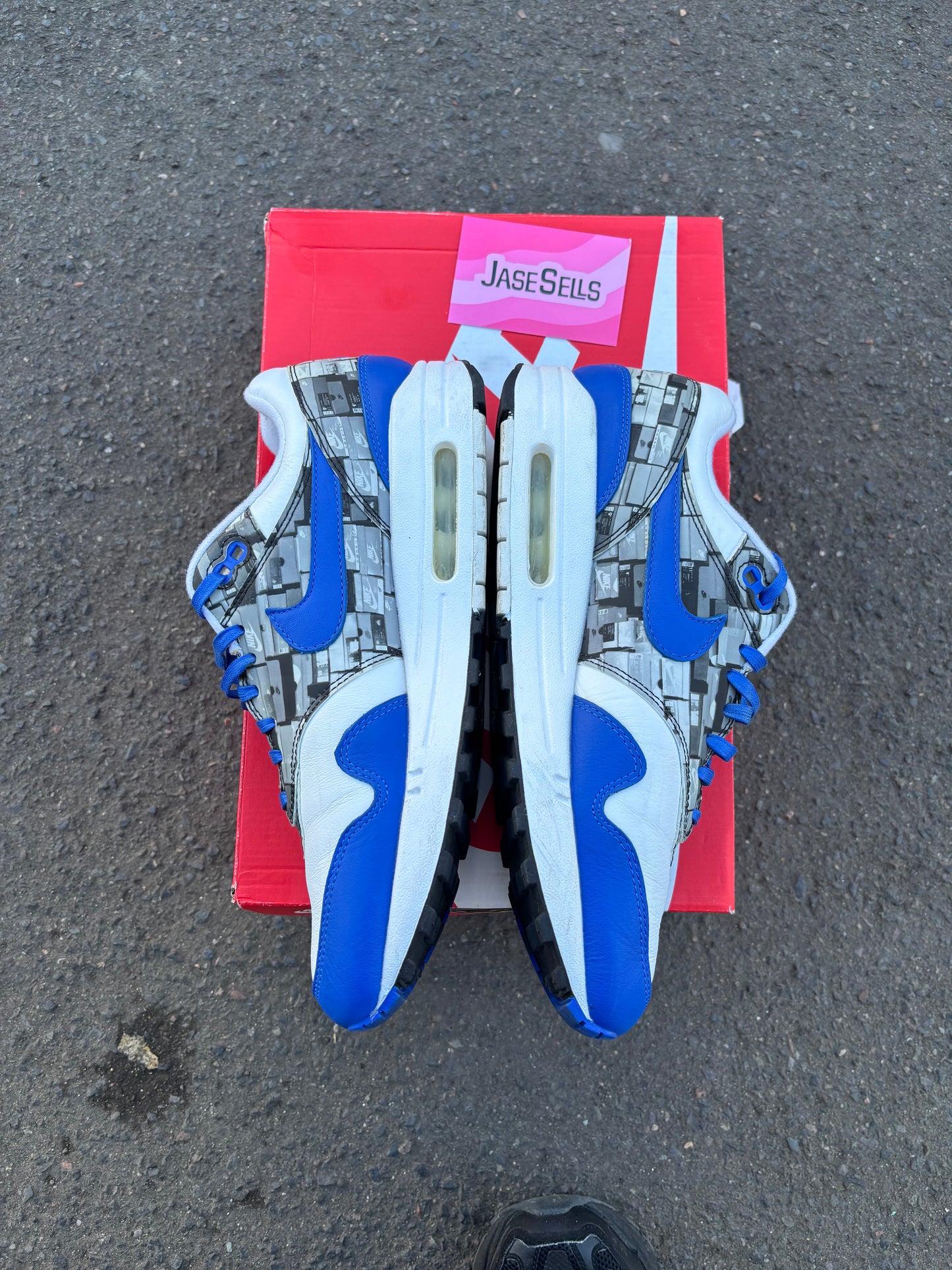 Nike Air Max 1 ATMOS 'Royal Blue' UK8