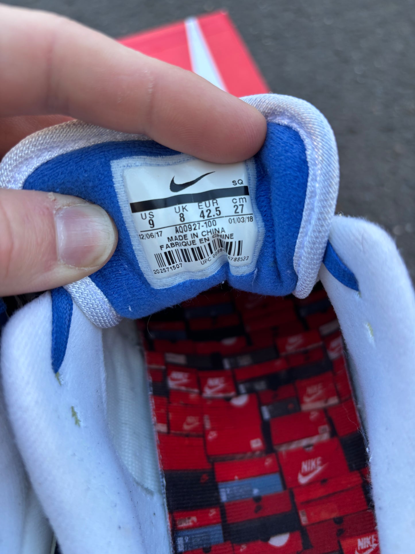 Nike Air Max 1 ATMOS 'Royal Blue' UK8