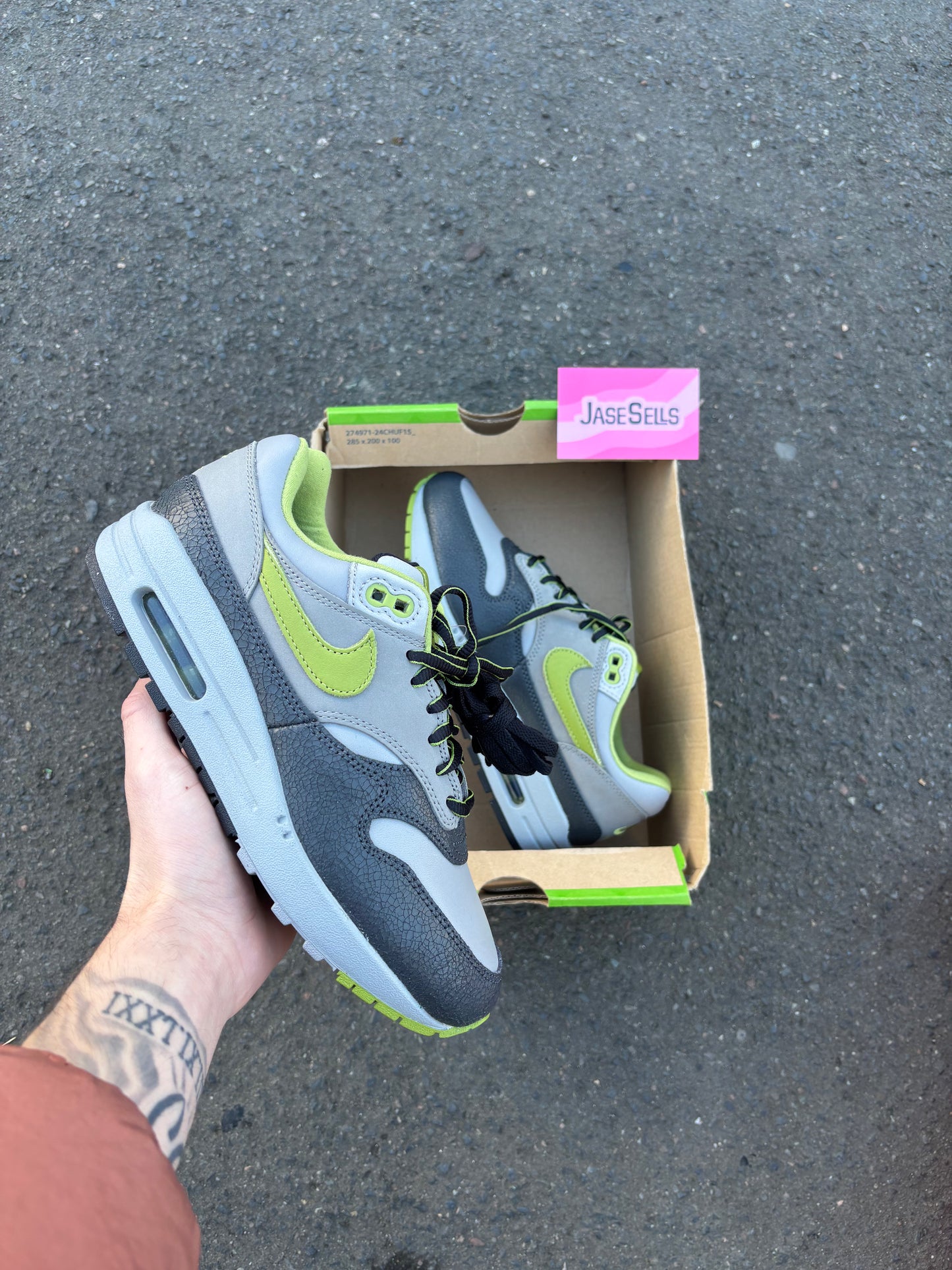 Nike Air Max 1 HUF 'Pear Green' UK5 BN