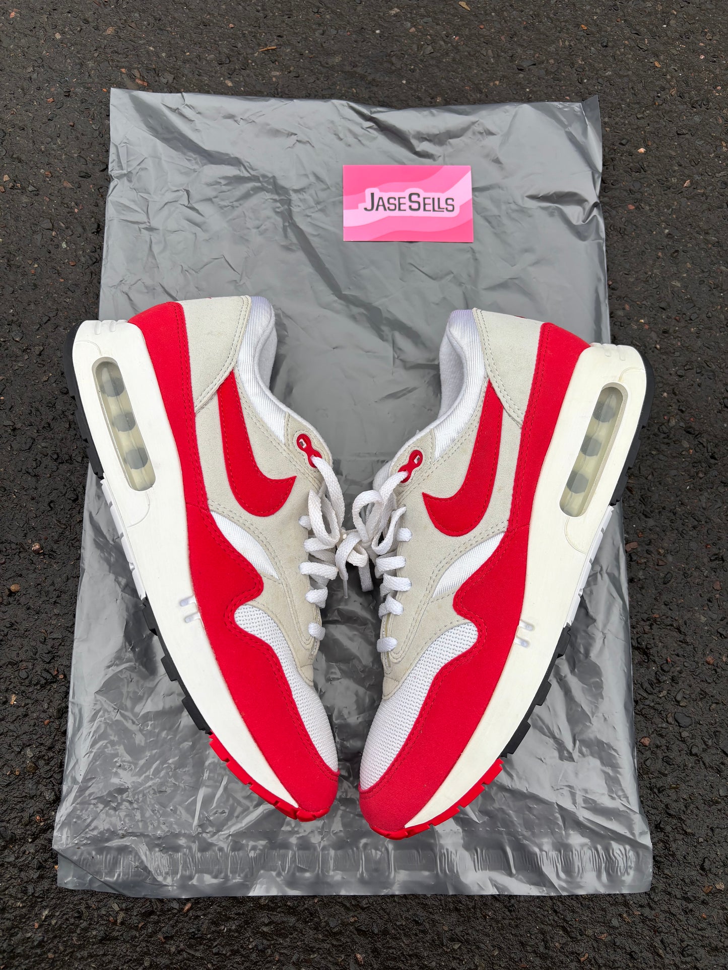 Nike Air Max 1 'OG Big Bubble 'Sport Red' UK8 BN
