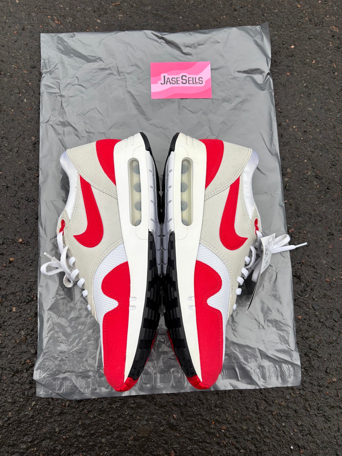 Nike Air Max 1 'OG Big Bubble 'Sport Red' UK8 BN