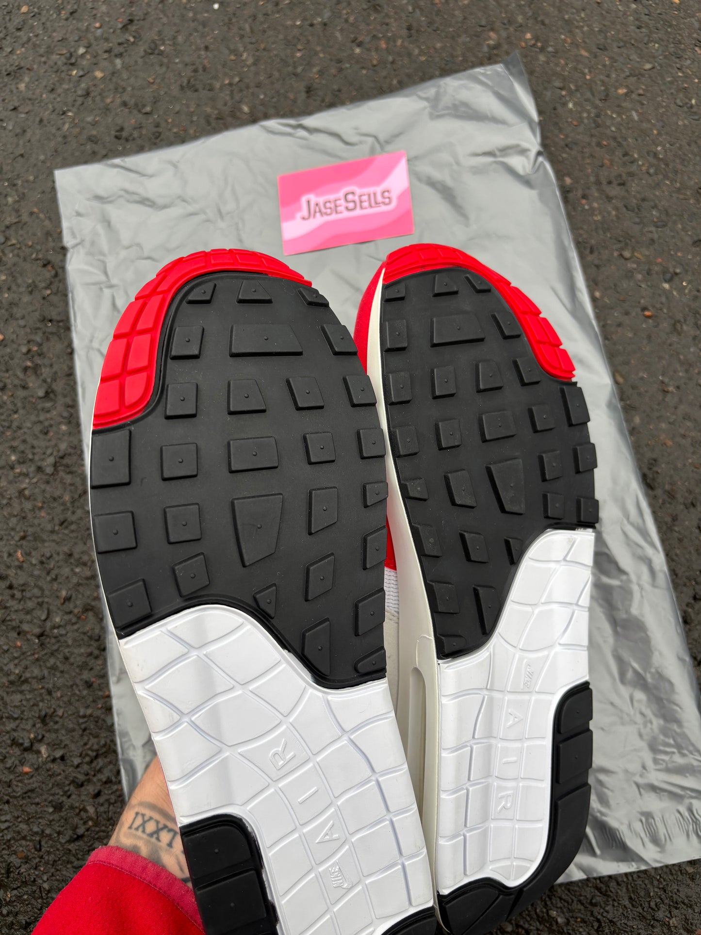 Nike Air Max 1 'OG Big Bubble 'Sport Red' UK8 BN