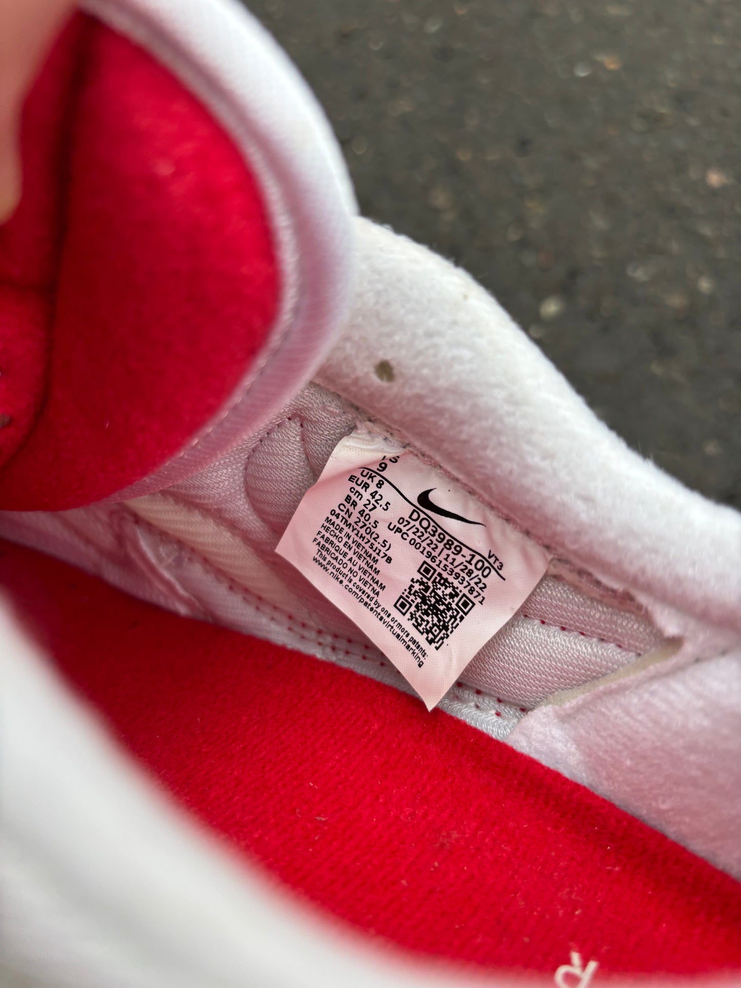 Nike Air Max 1 'OG Big Bubble 'Sport Red' UK8 BN