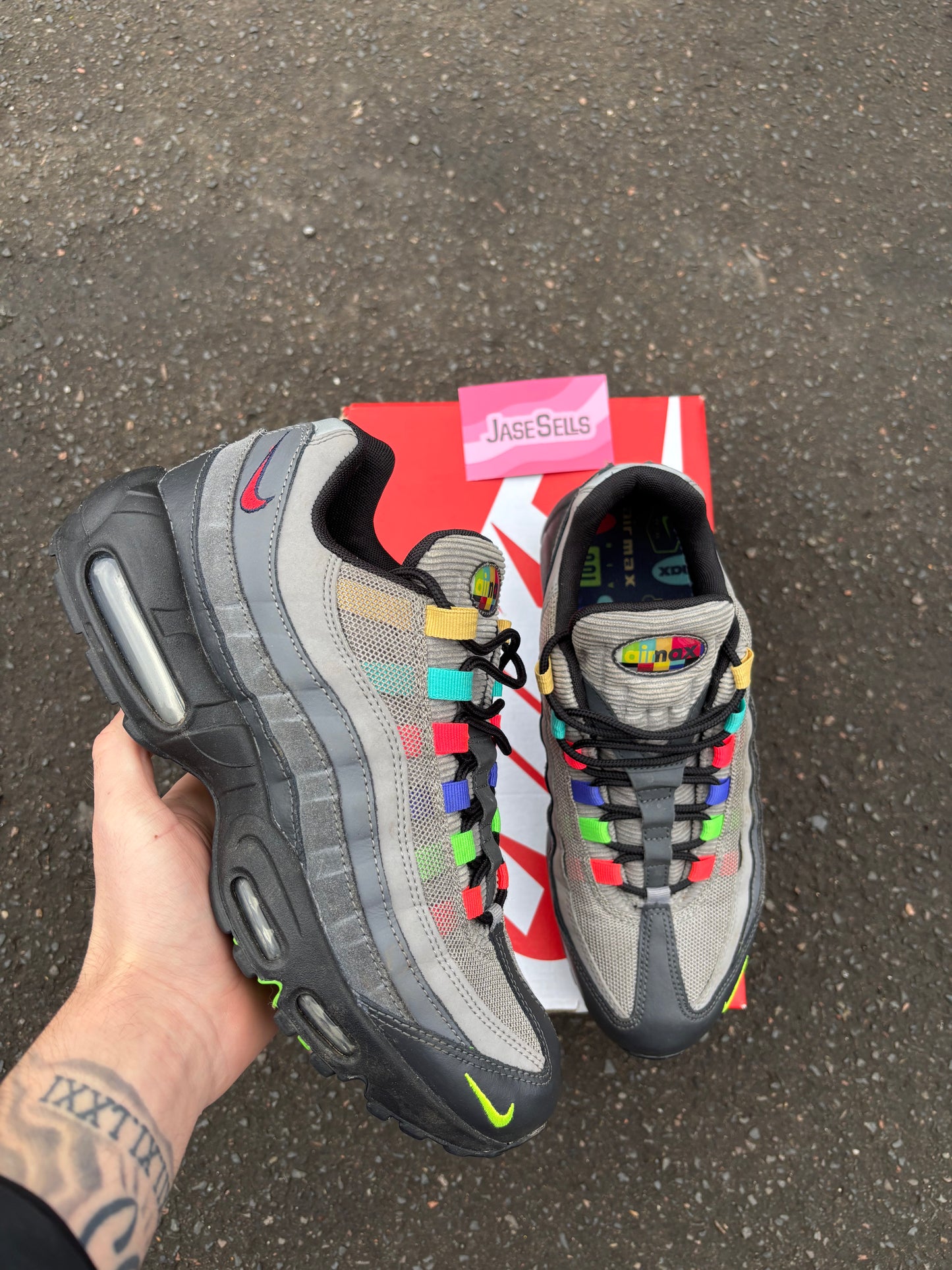 Nike Air Max 95 SE 'Light Charcoal/ Vintage TV' UK7.5