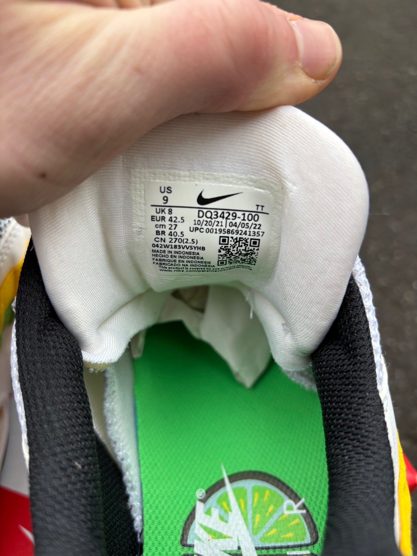 Nike Air Max 95 'Lemon & Lime' UK8