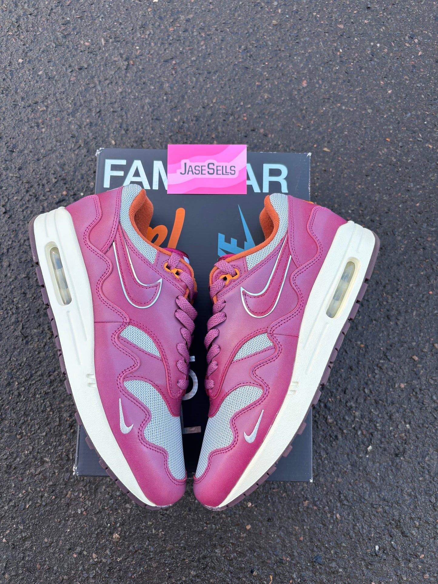Nike Air Max 1 Patta 'Maroon Waves' UK8.5