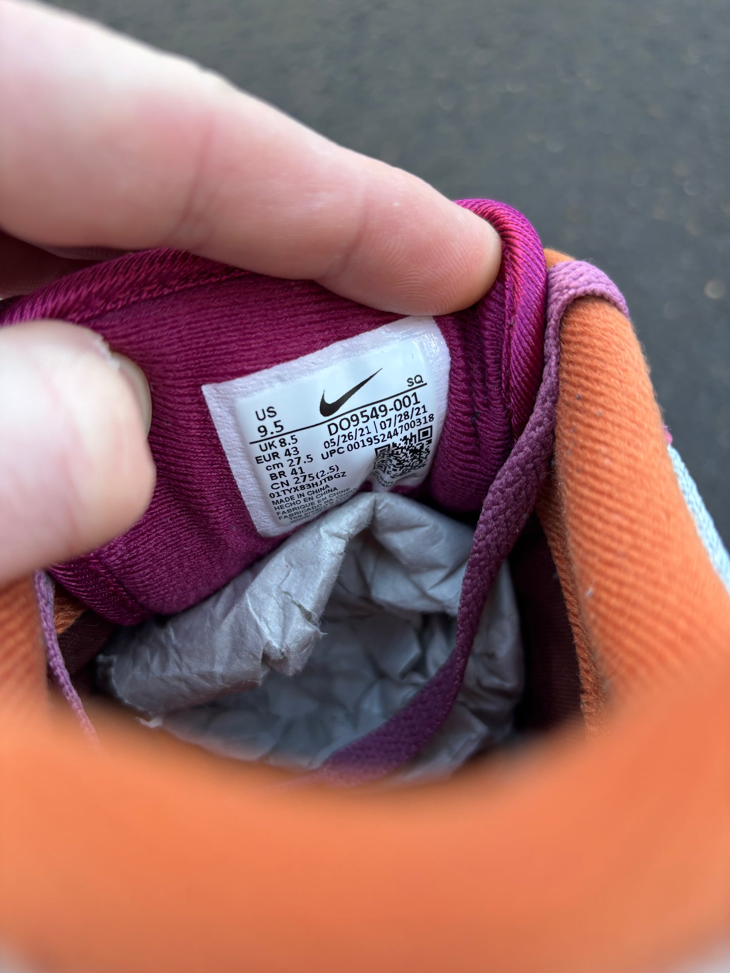 Nike Air Max 1 Patta 'Maroon Waves' UK8.5