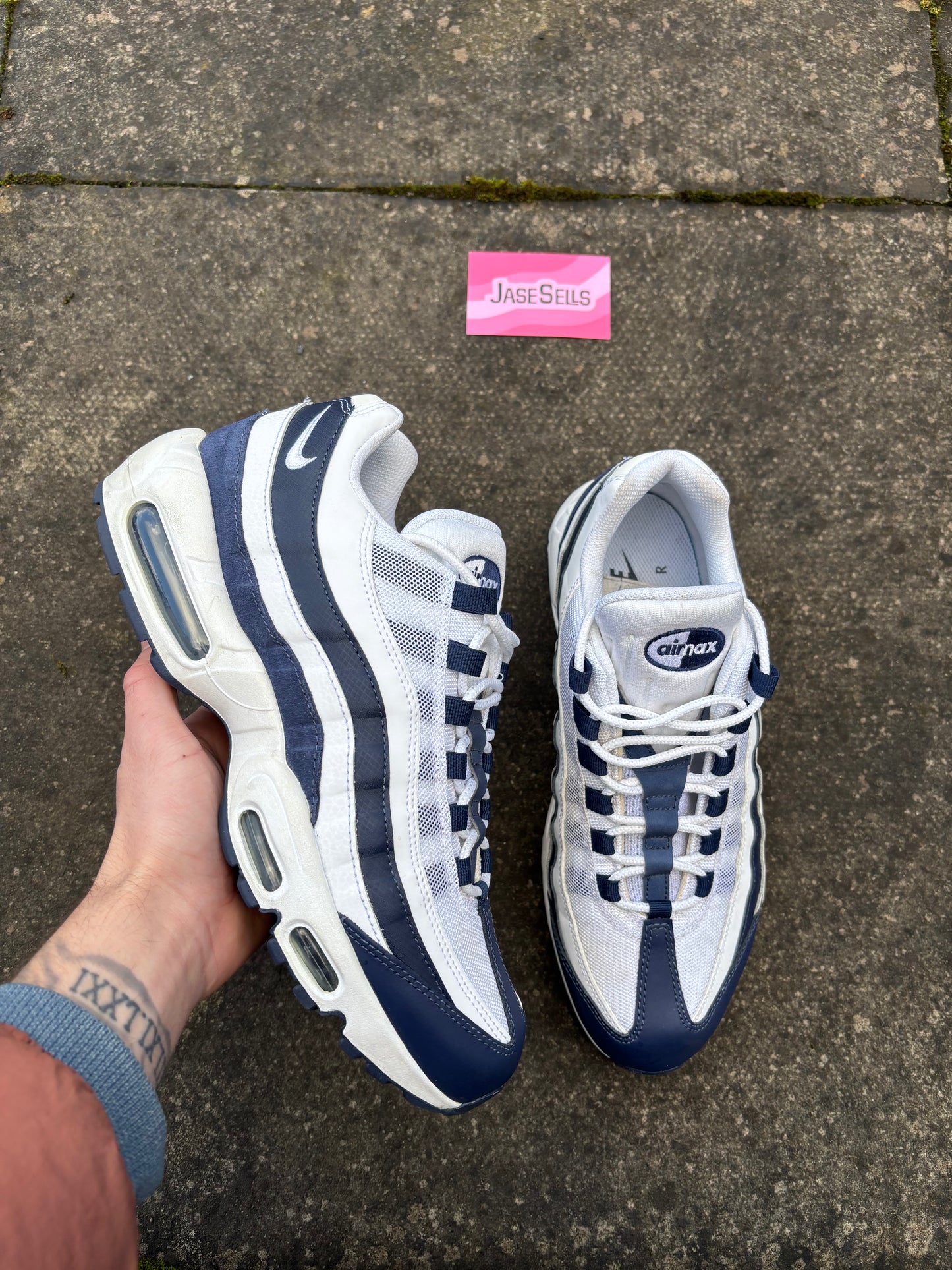 Nike Air Max 95 'White/Midnight Navy' UK9
