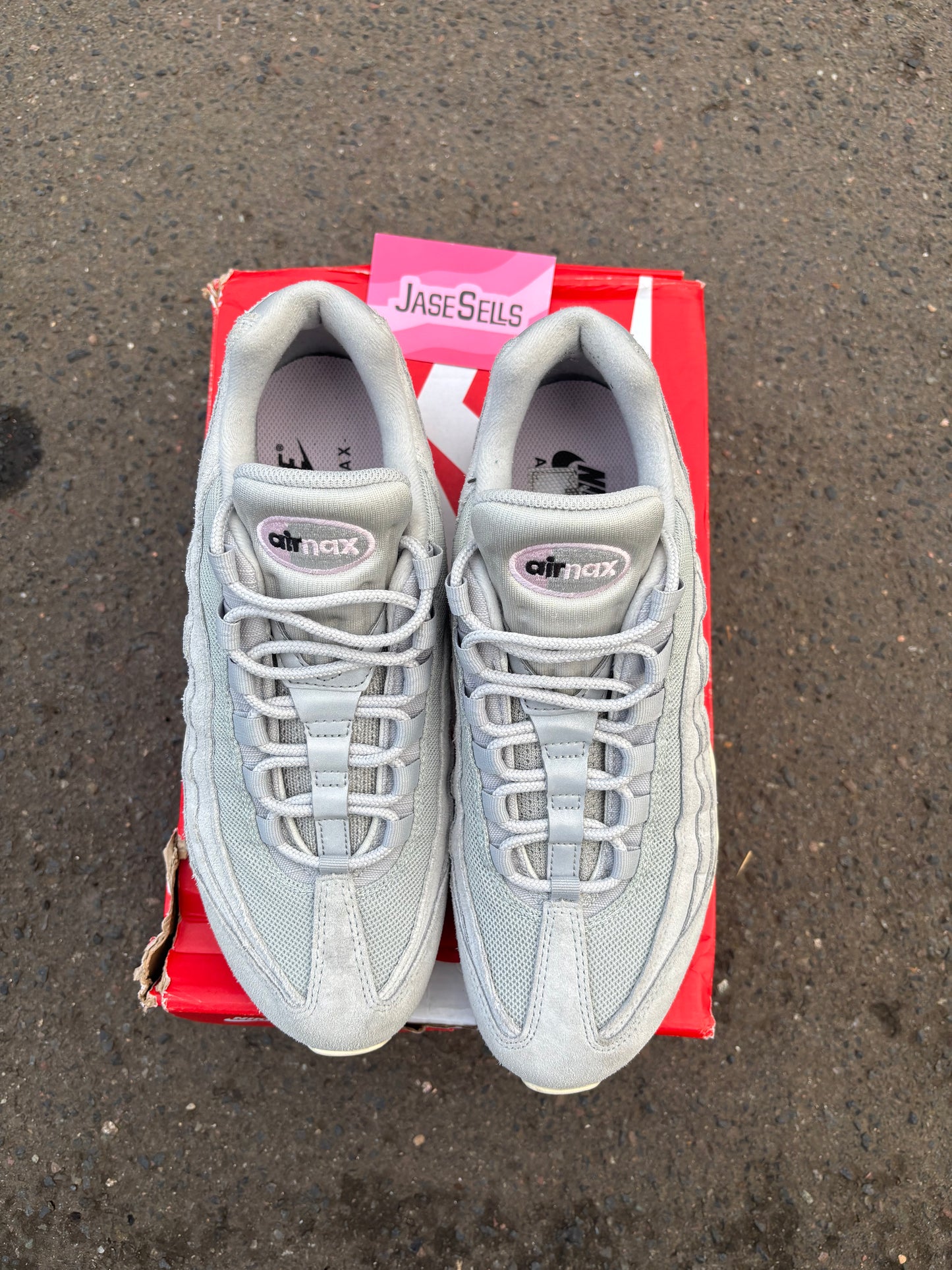 Nike Air Max 95 'Grey Fog/Pink Foam' UK8.5