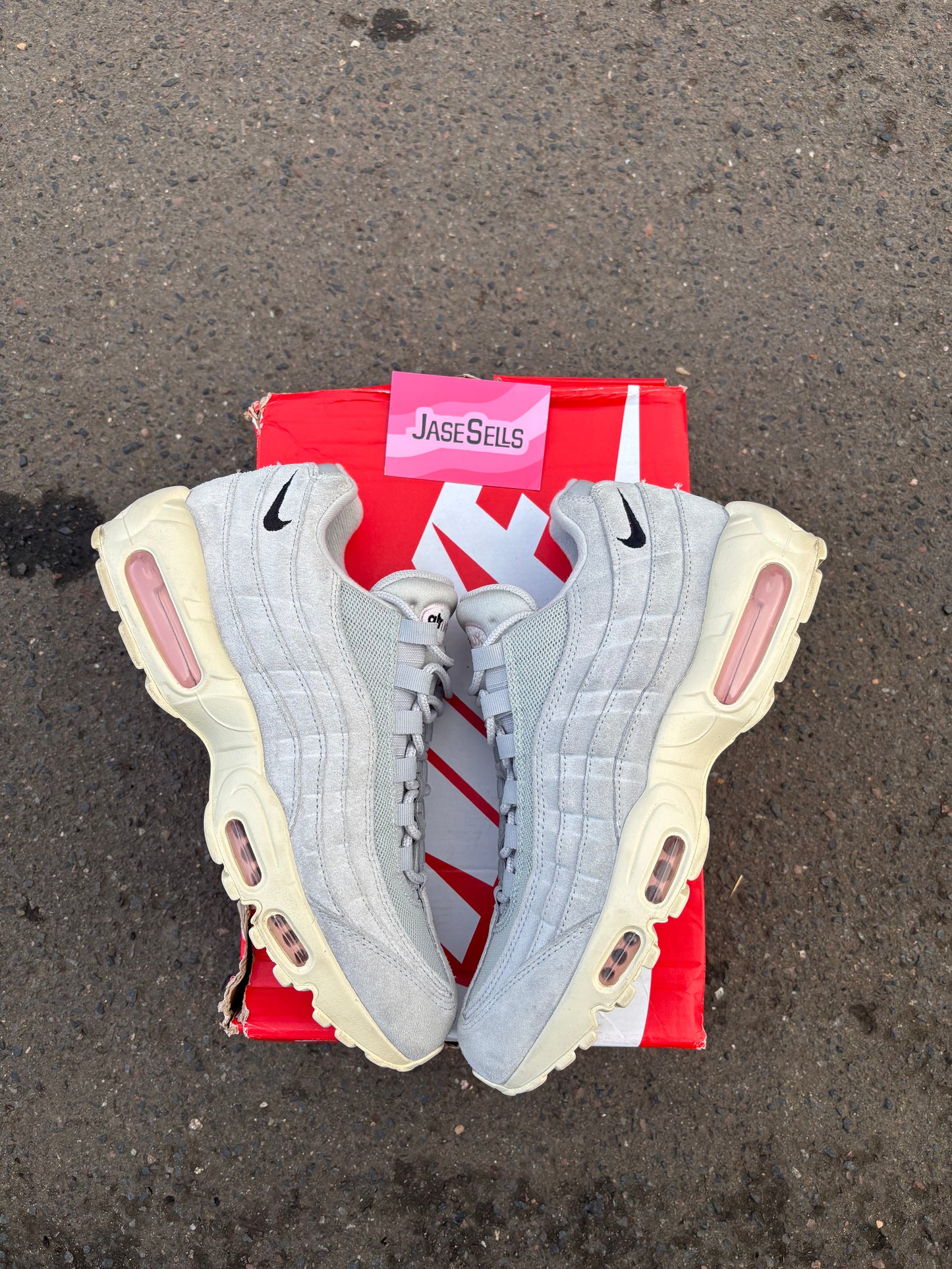 Nike Air Max 95 'Grey Fog/Pink Foam' UK8.5