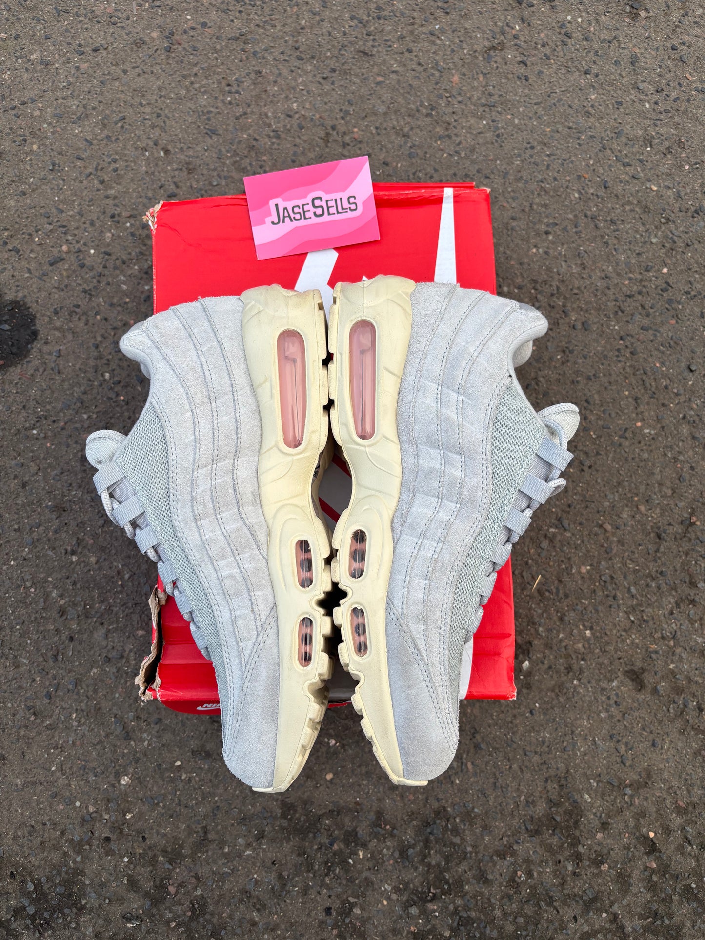 Nike Air Max 95 'Grey Fog/Pink Foam' UK8.5