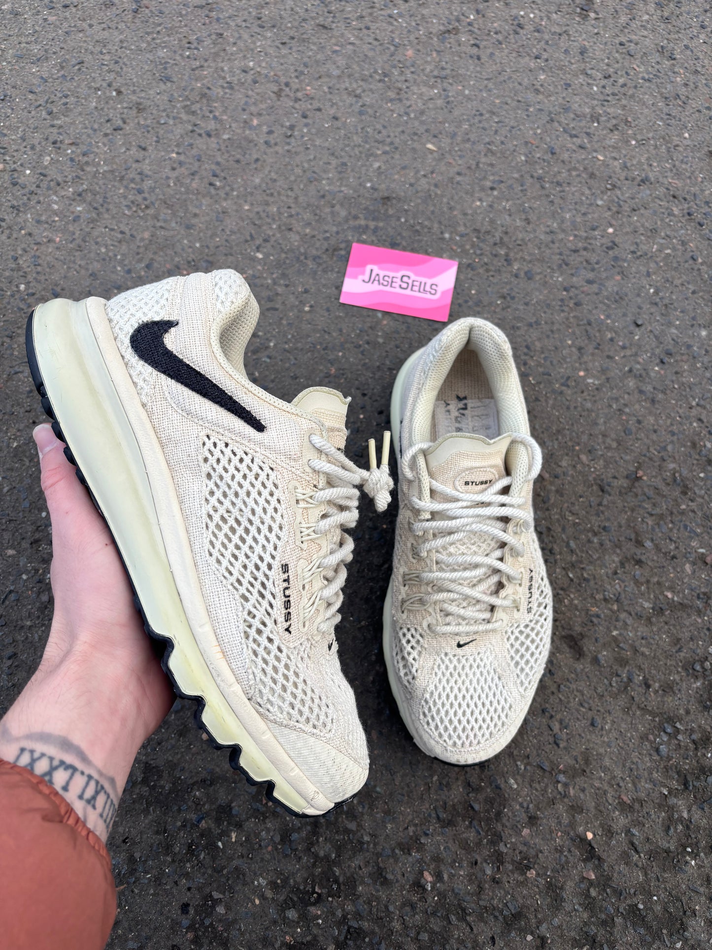 Nike Air Max 2013/STUSSY 'Fossil' UK7