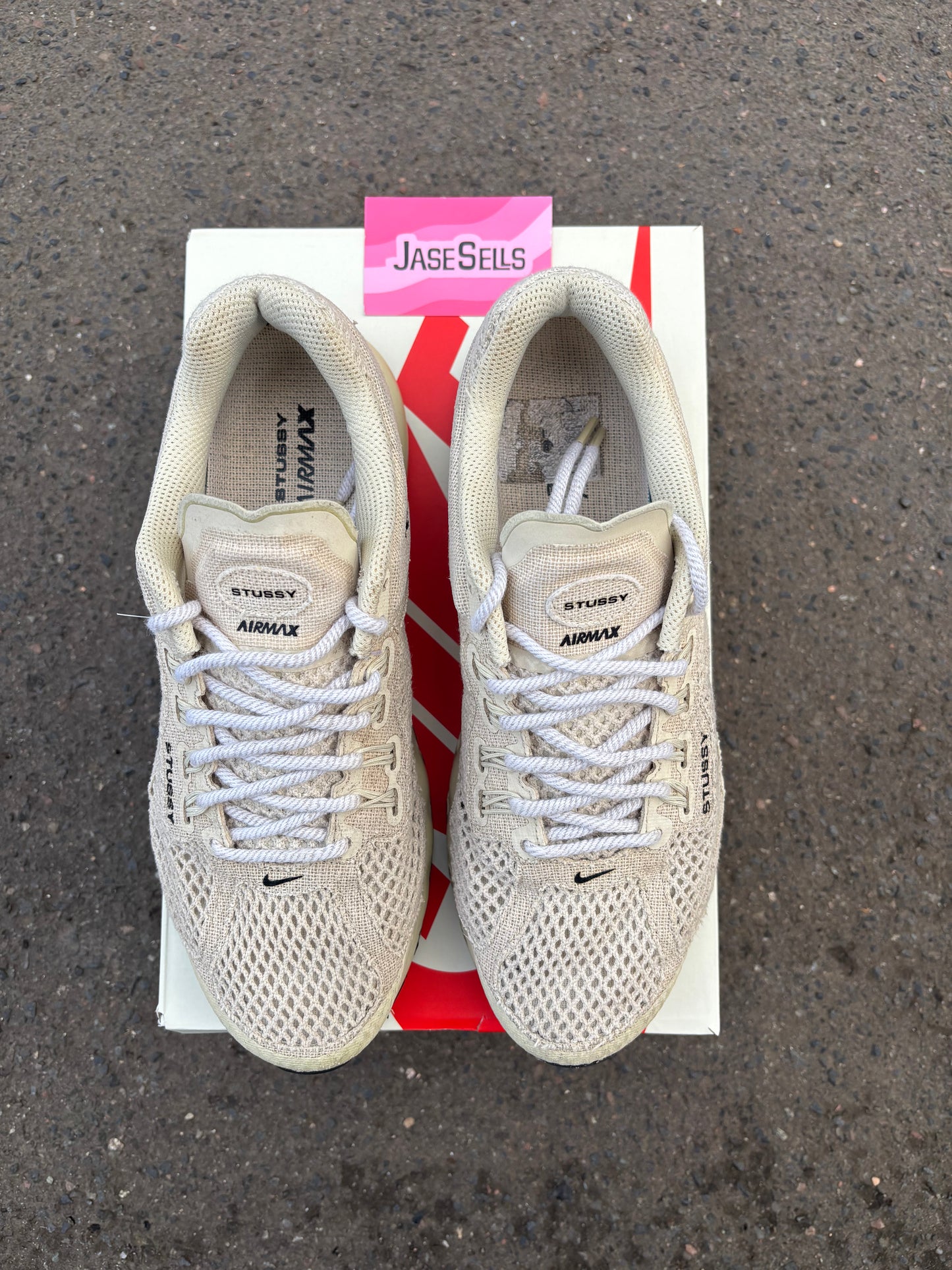 Nike Air Max 2013/STUSSY 'Fossil' UK9.5