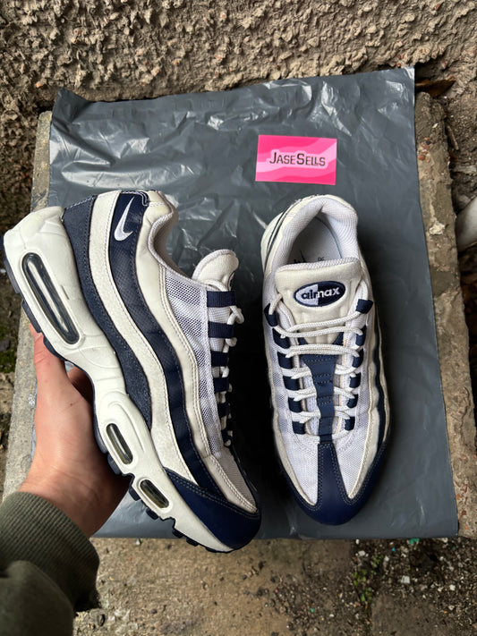 Nike Air Max 95 'White/Midnight Navy' UK8